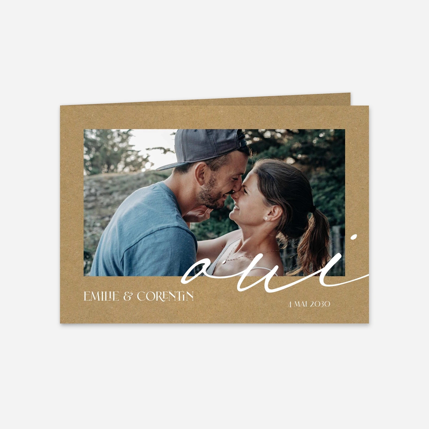 Faire-part mariage Cœurs unis