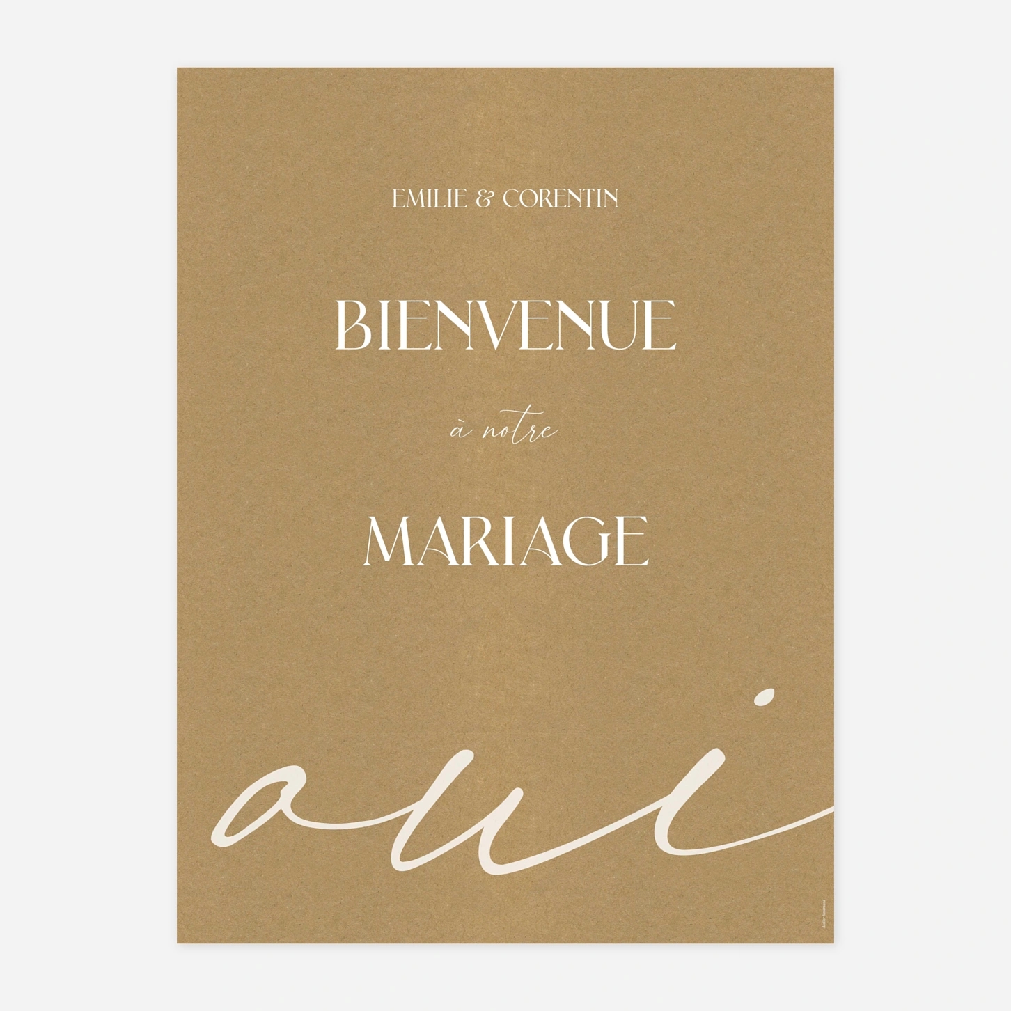 Panneau mariage Cœurs unis