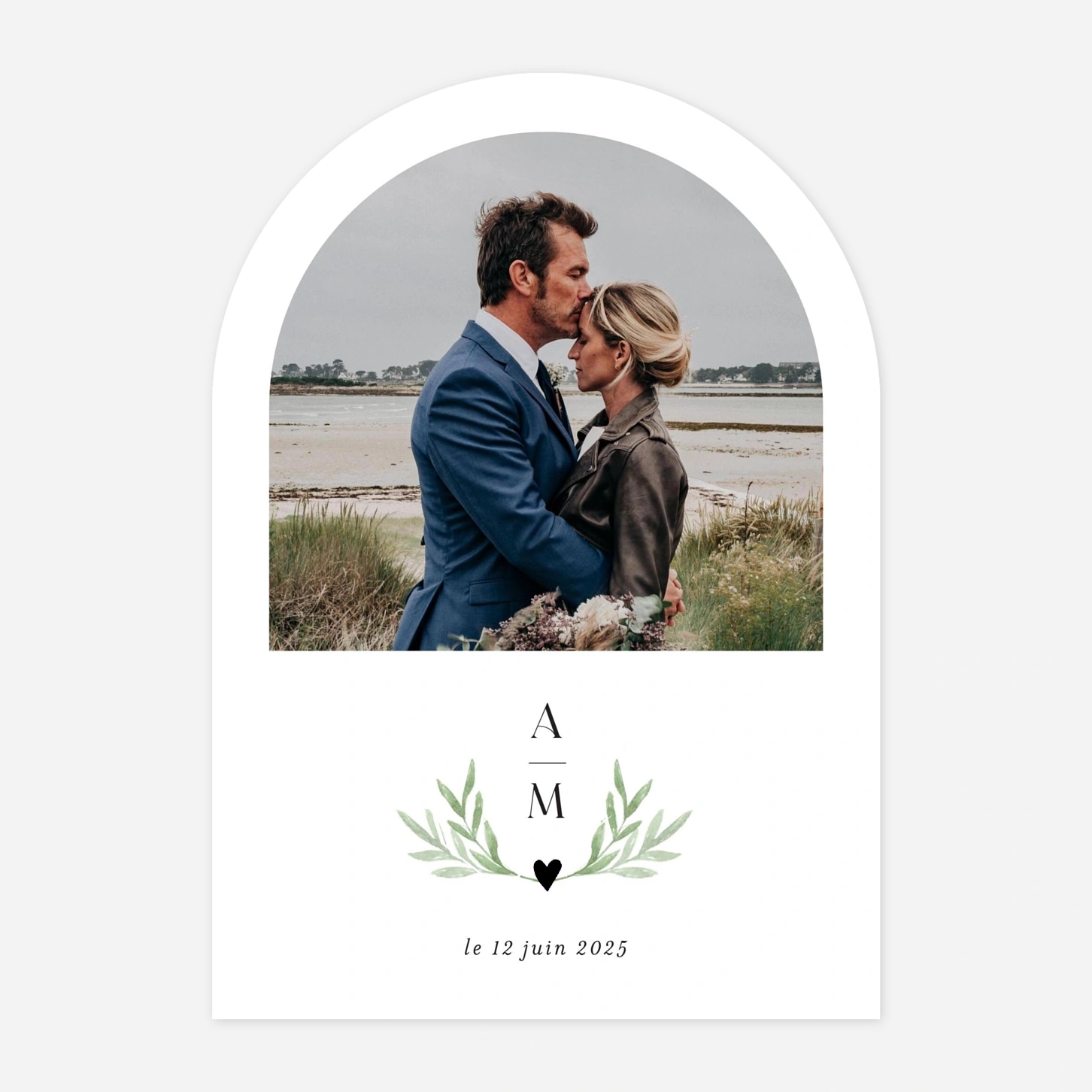 Faire-part mariage Cœur végétal II