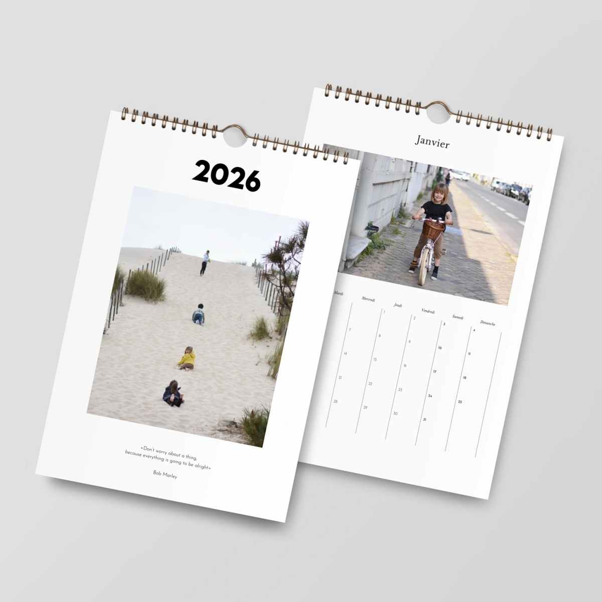 Calendrier mural cases personnalisables Storia