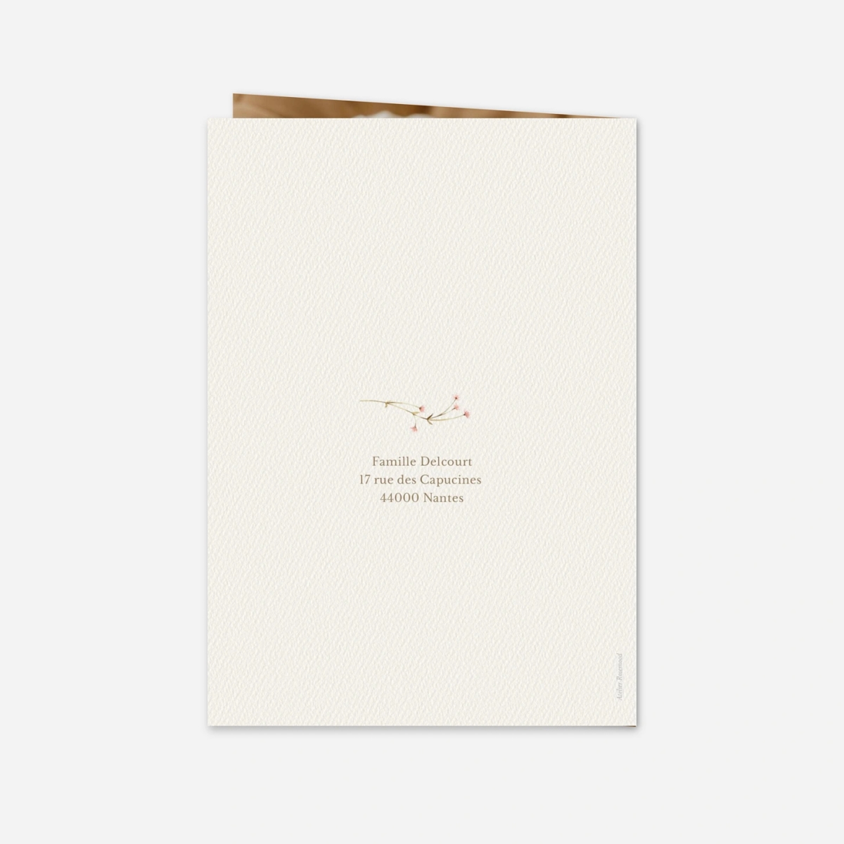 Faire-part naissance Douce Fleur