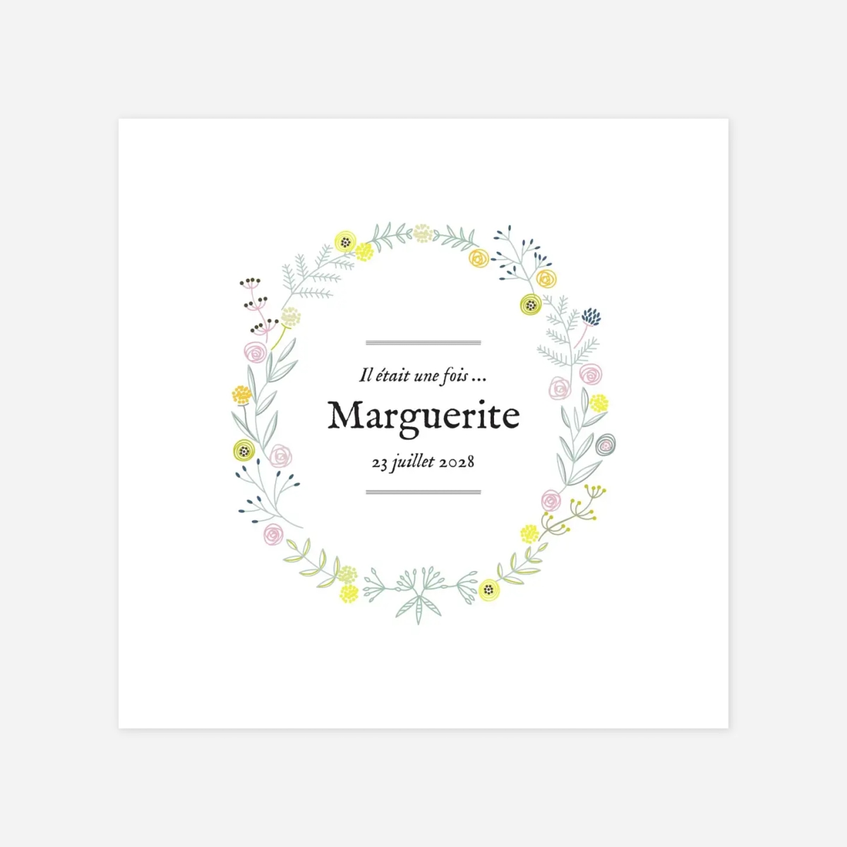 Faire-part naissance Douceur champêtre photo