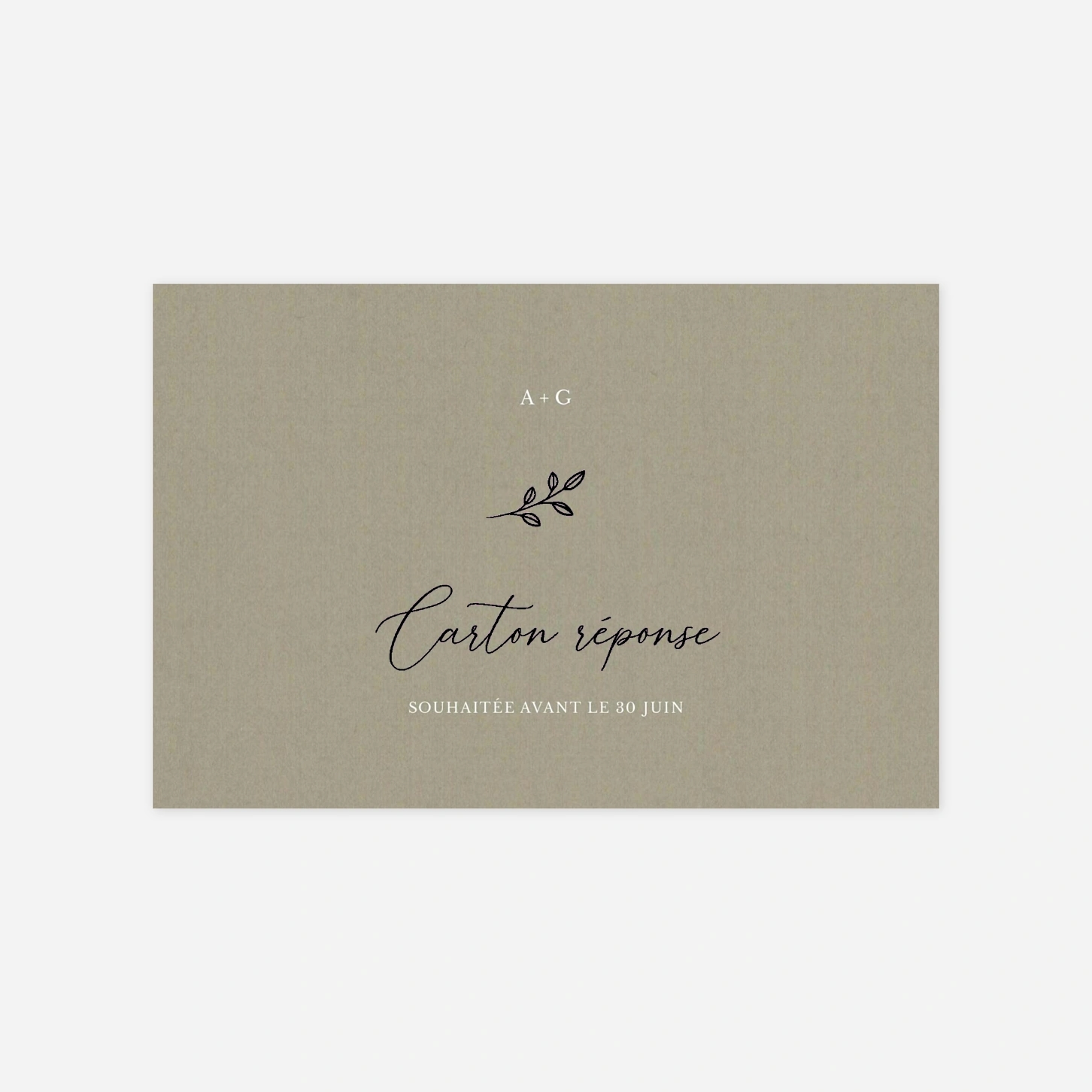 Carton réponse Douce Union