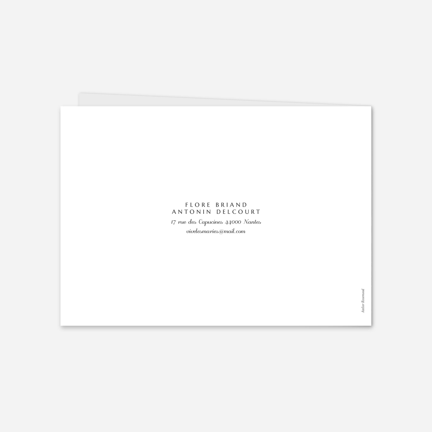 Carte de remerciements Délicats feuillages