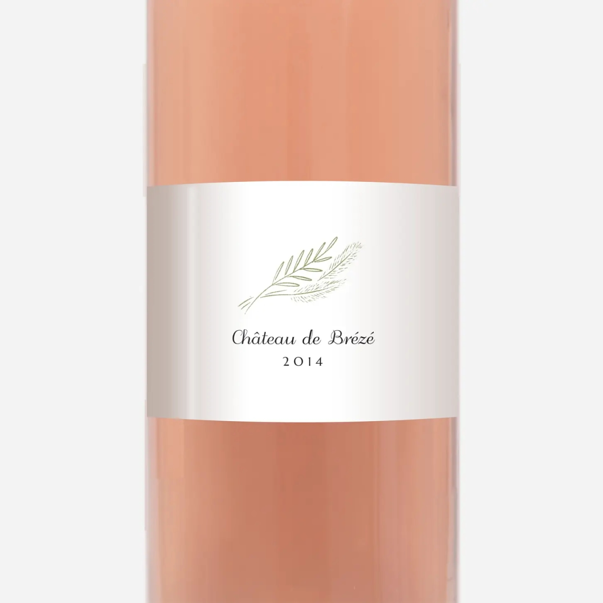 Étiquette bouteille Délicats feuillages