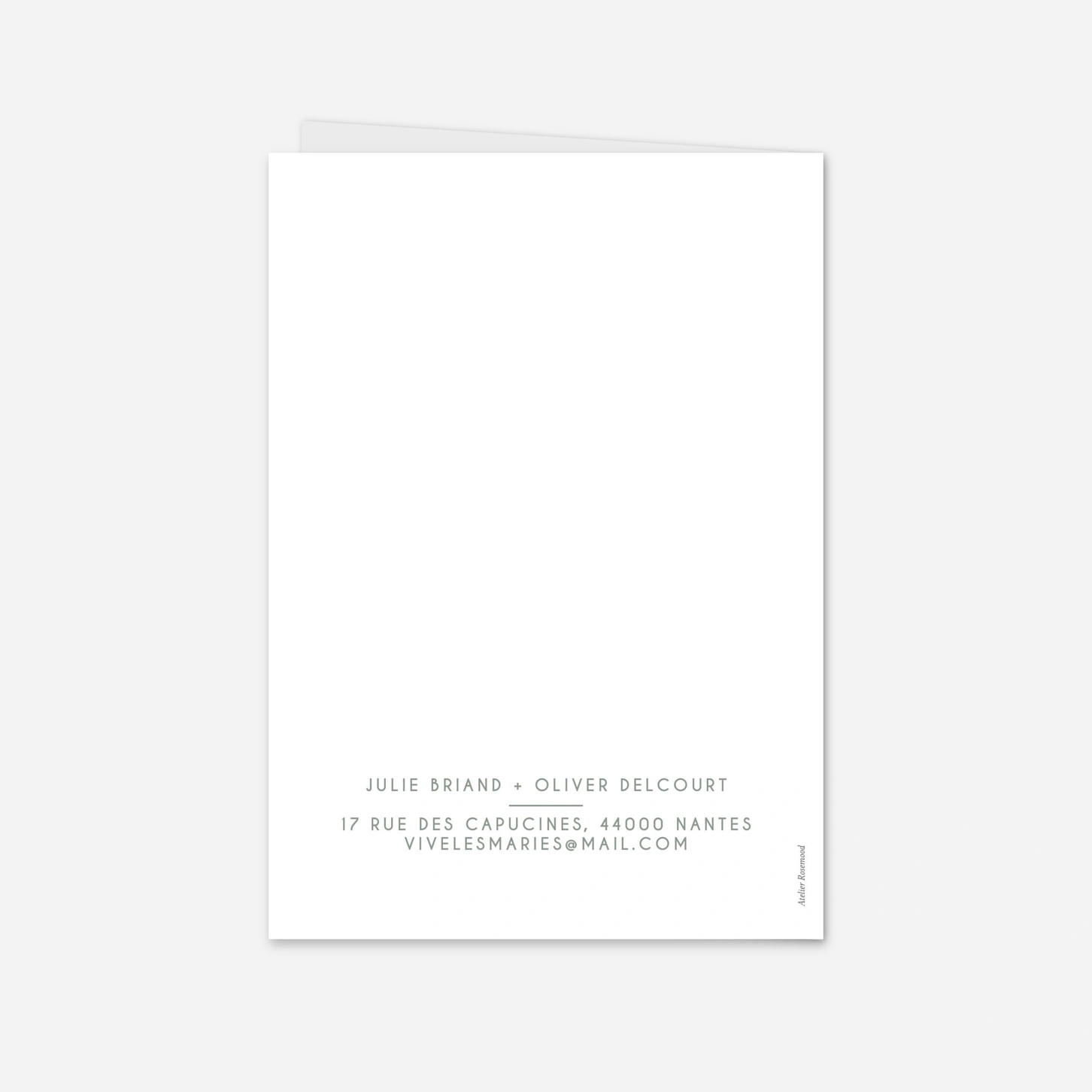 Faire-part mariage Union simple