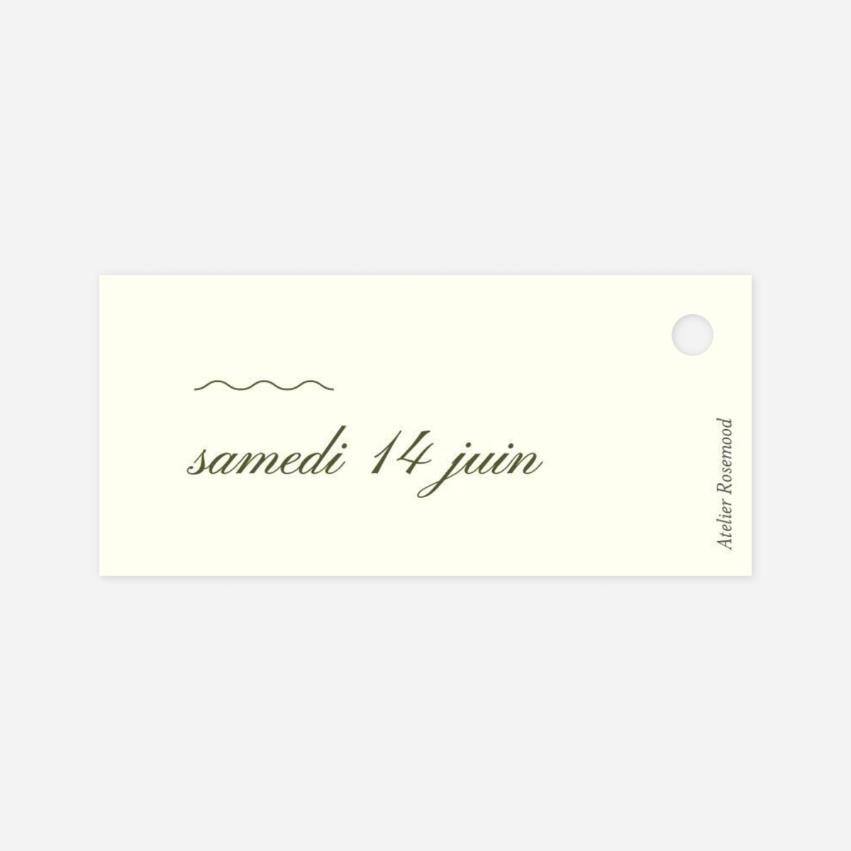 Etiquette perforée mariage Dolce Amore