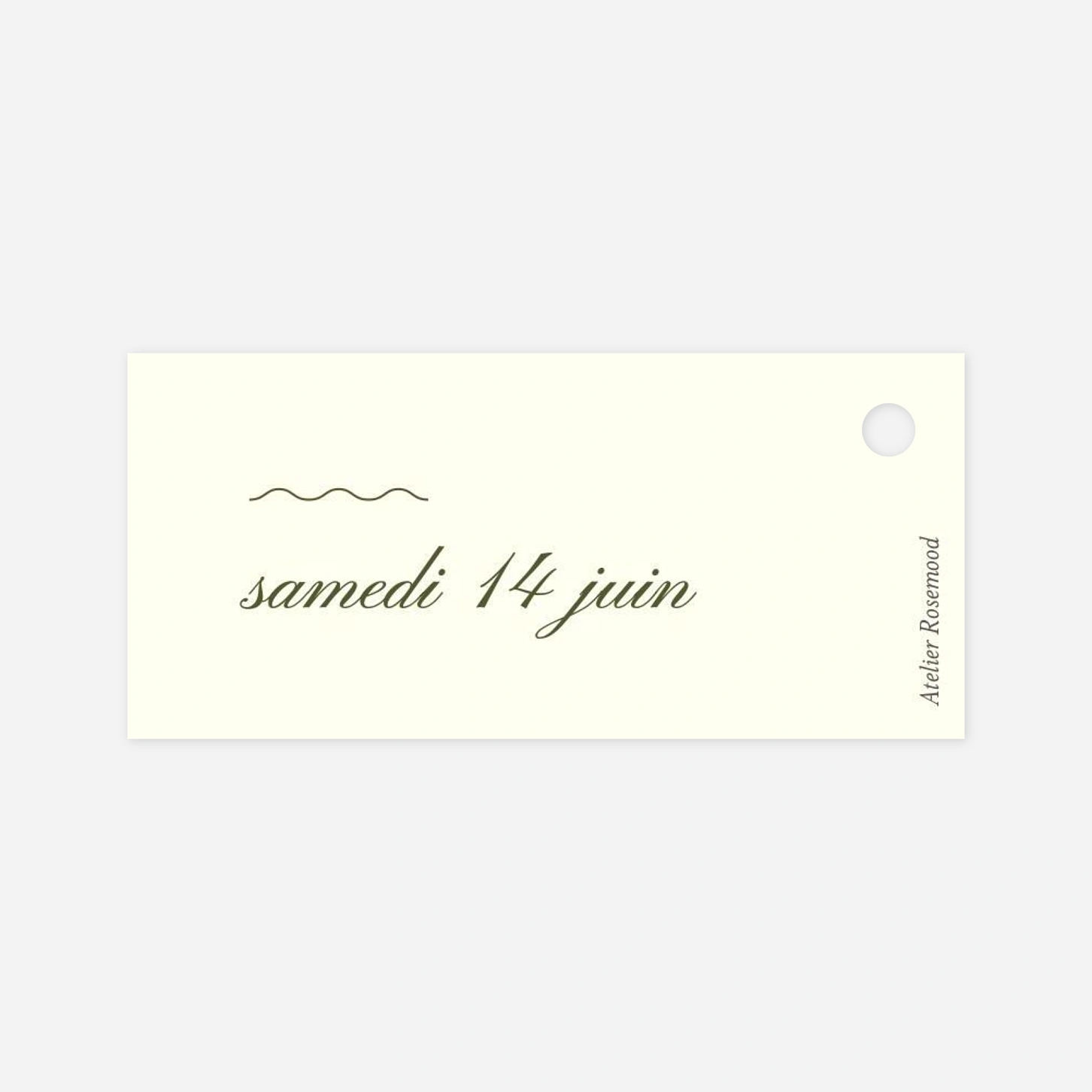 Etiquette perforée mariage Dolce Amore