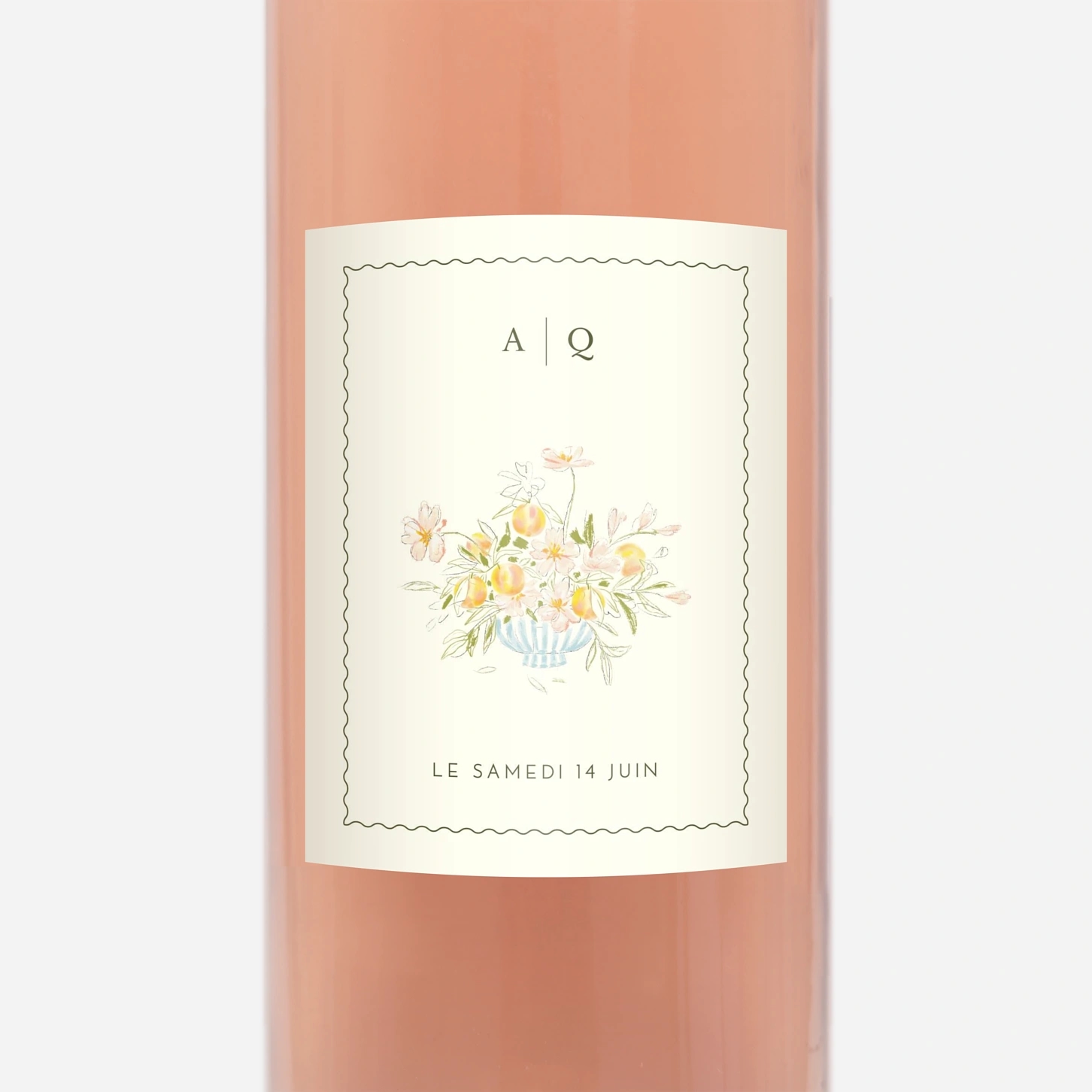 Étiquette bouteille Dolce Amore