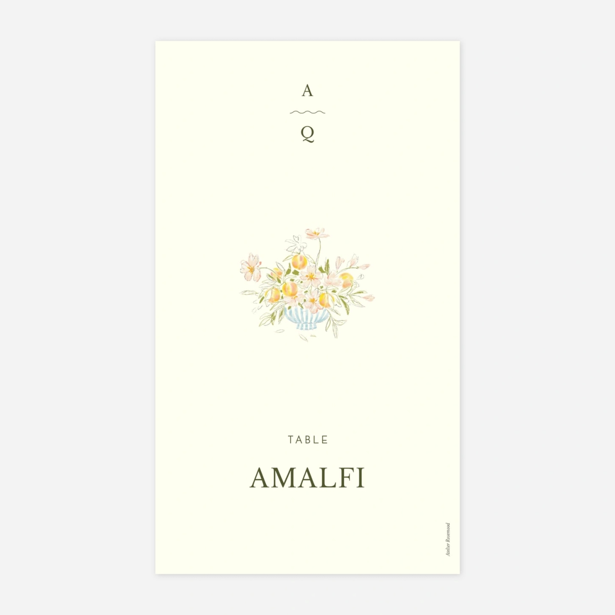 Marque-table mariage Dolce Amore