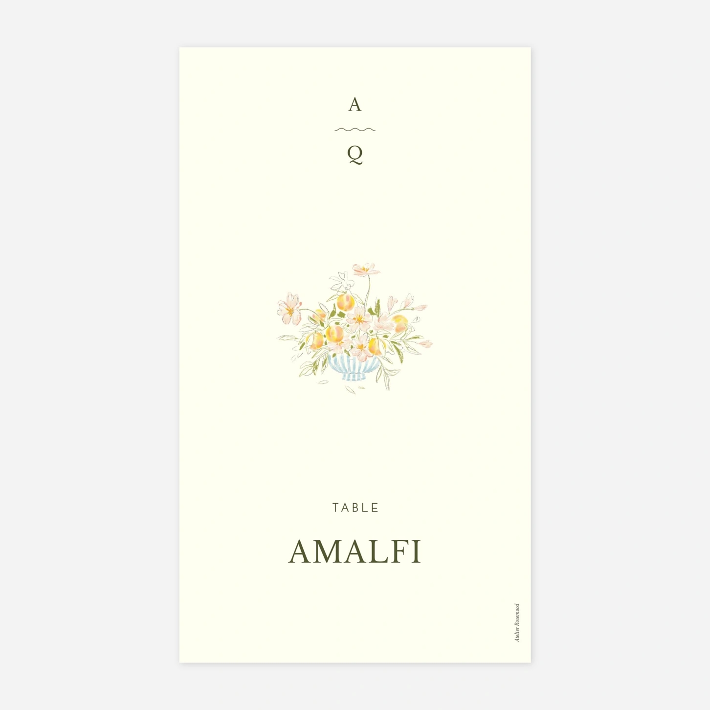 Marque-table mariage Dolce Amore