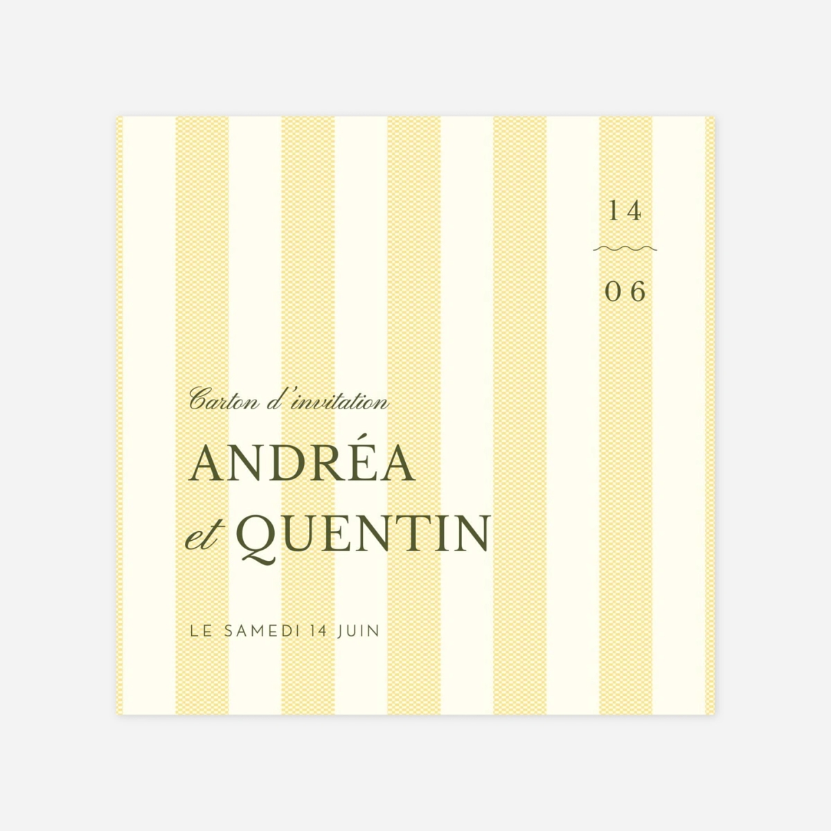 Carton d'invitation Dolce Amore