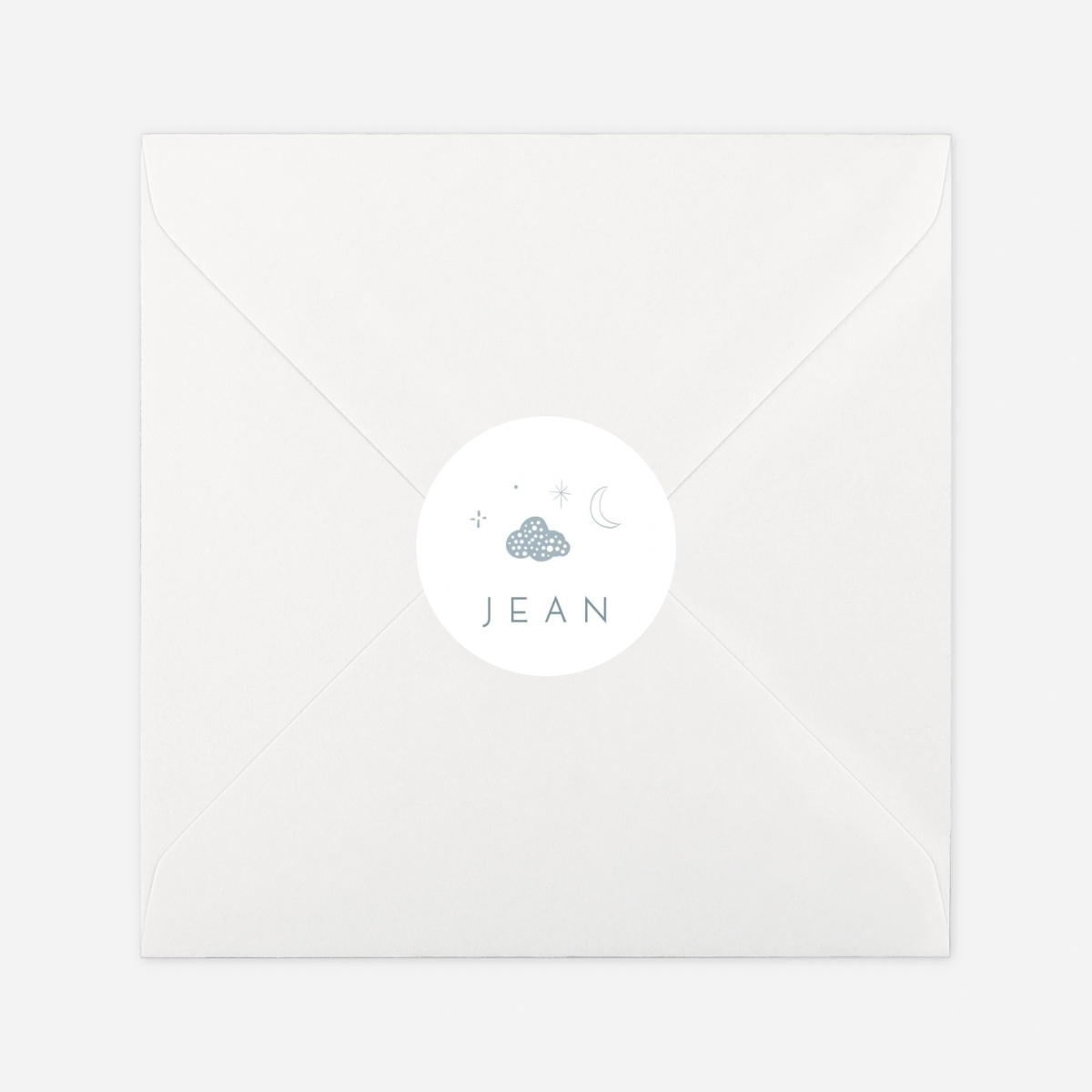 Stickers naissance Merci douceur céleste