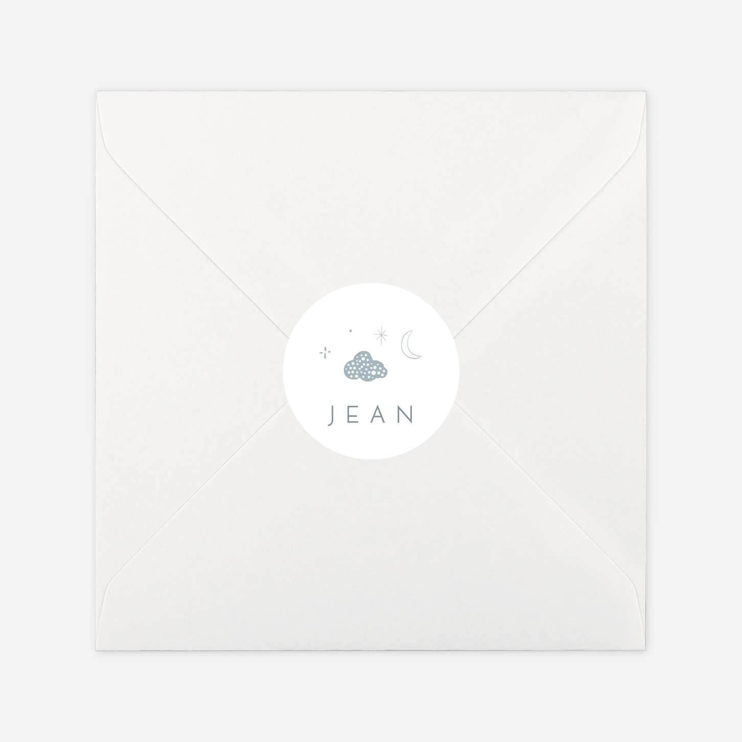 Stickers naissance Merci douceur céleste