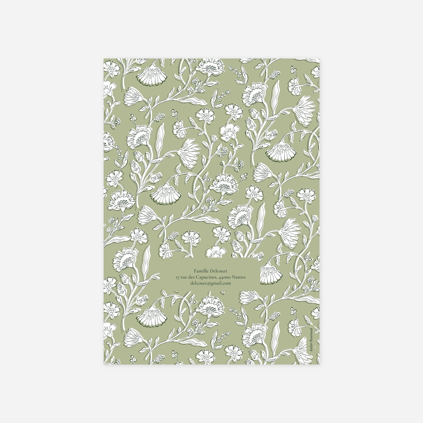 Carte de voeux Douces indiennes