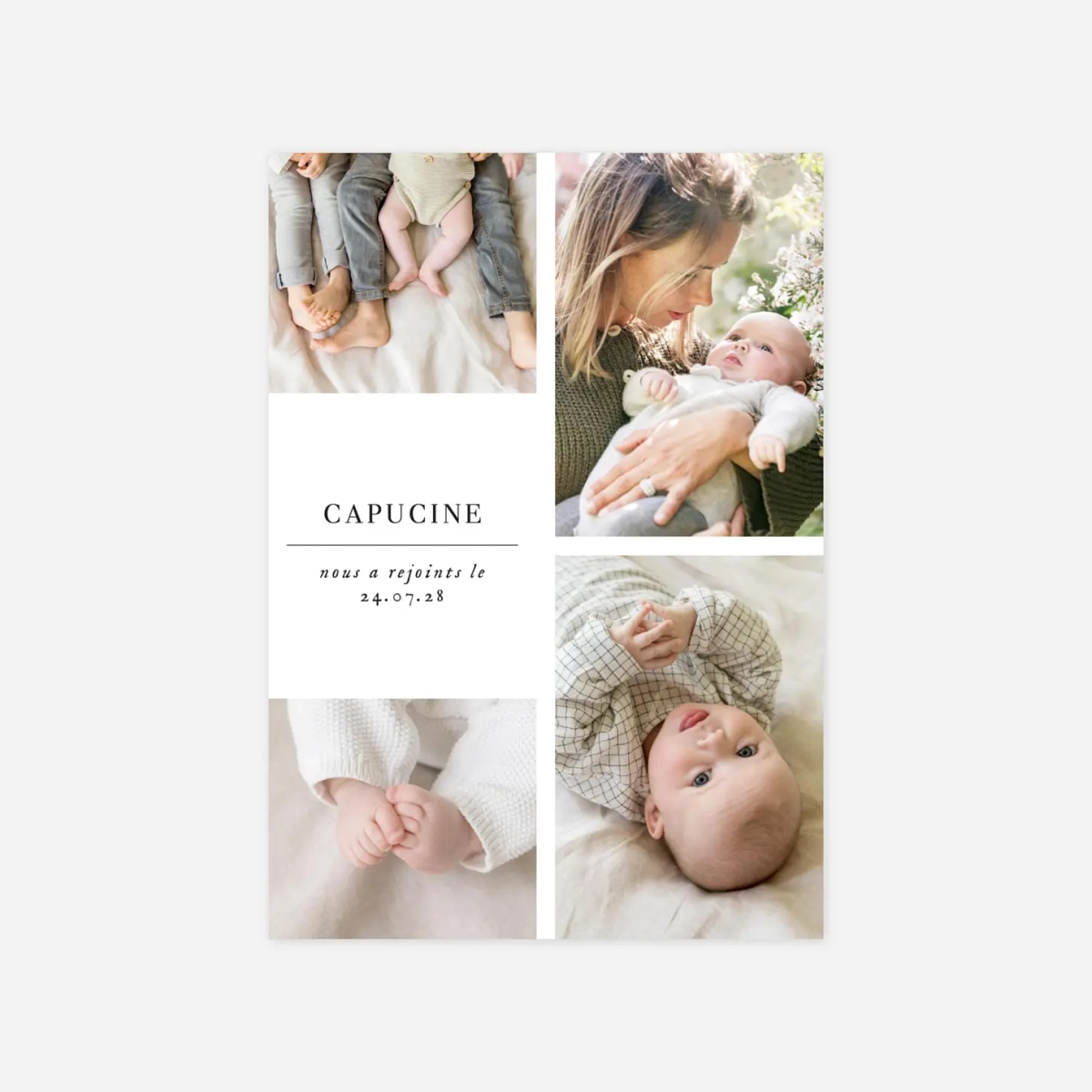 Faire-part naissance Doux instants