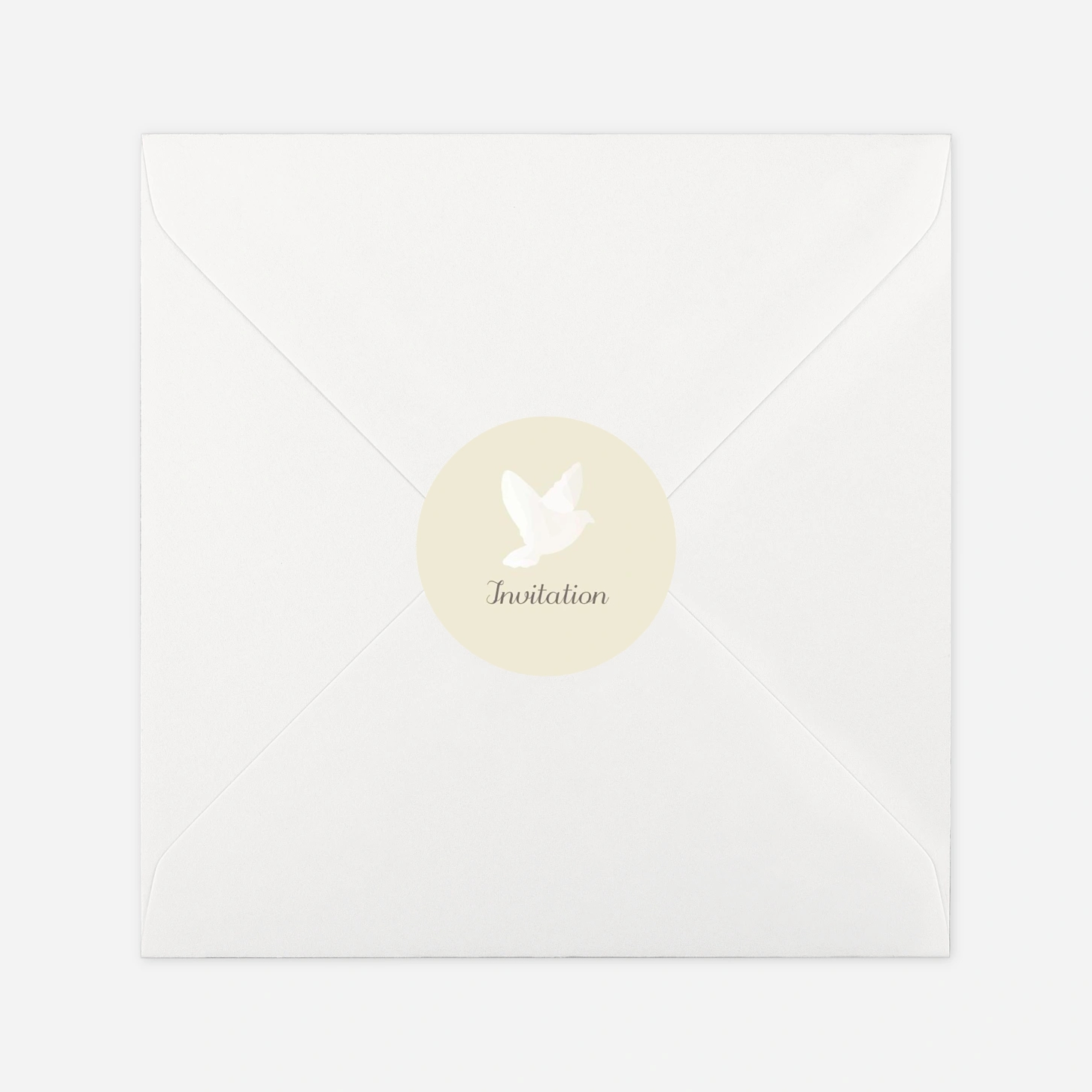 Stickers pour enveloppes baptême Douce lueur