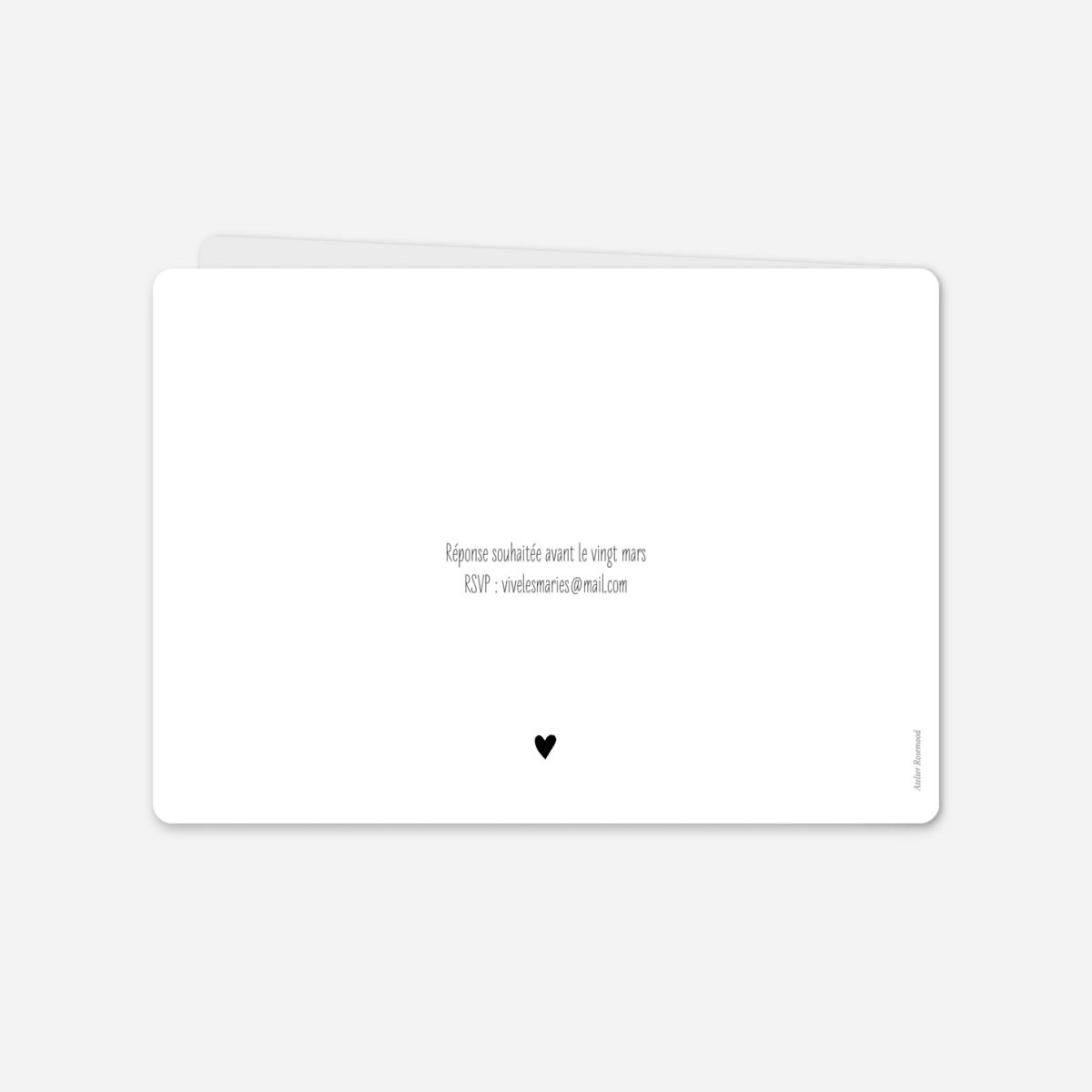 Faire-part mariage Douce promesse