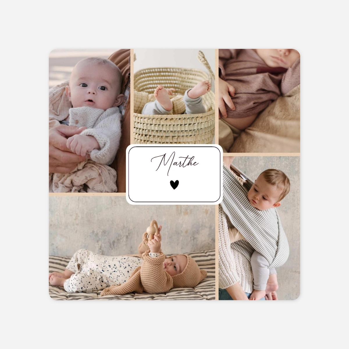 Faire-part naissance Meilleurs souvenirs