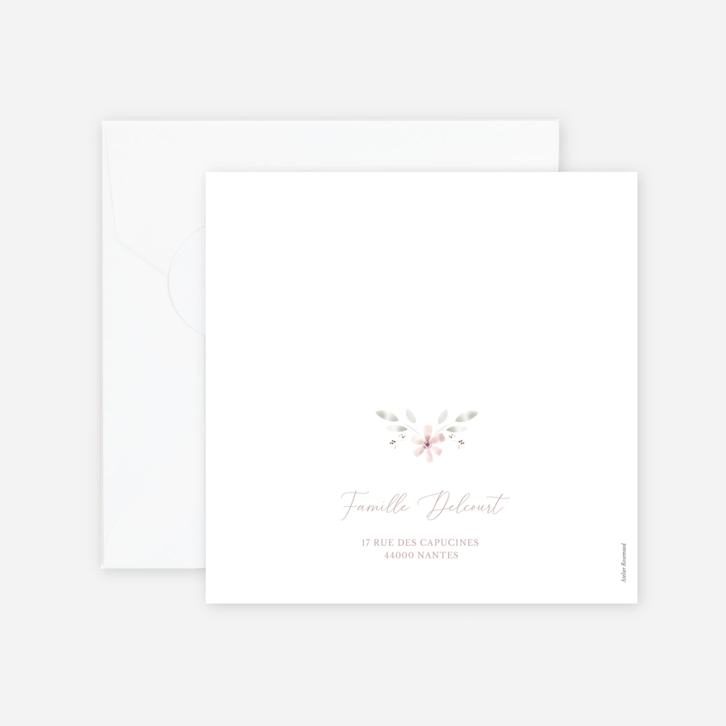 Faire-part naissance Lueur rose