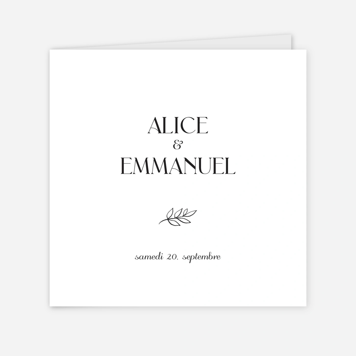 Faire-part mariage Dryade