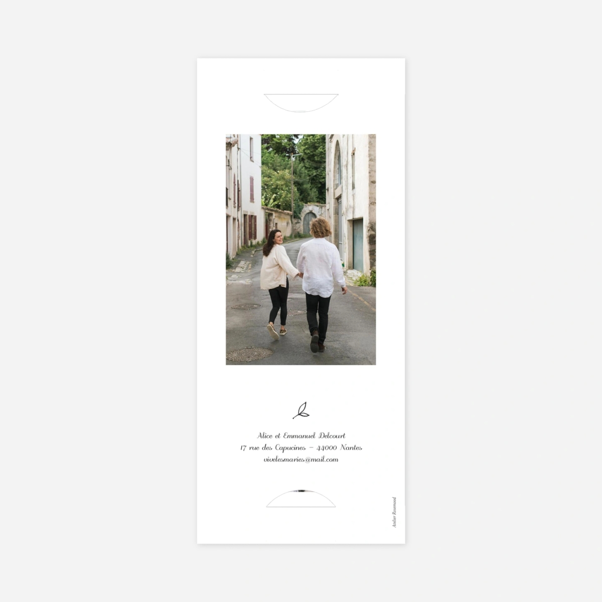 Faire-part mariage Dryade