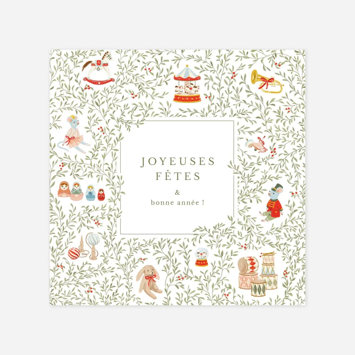 Carte de voeux En attendant Noël