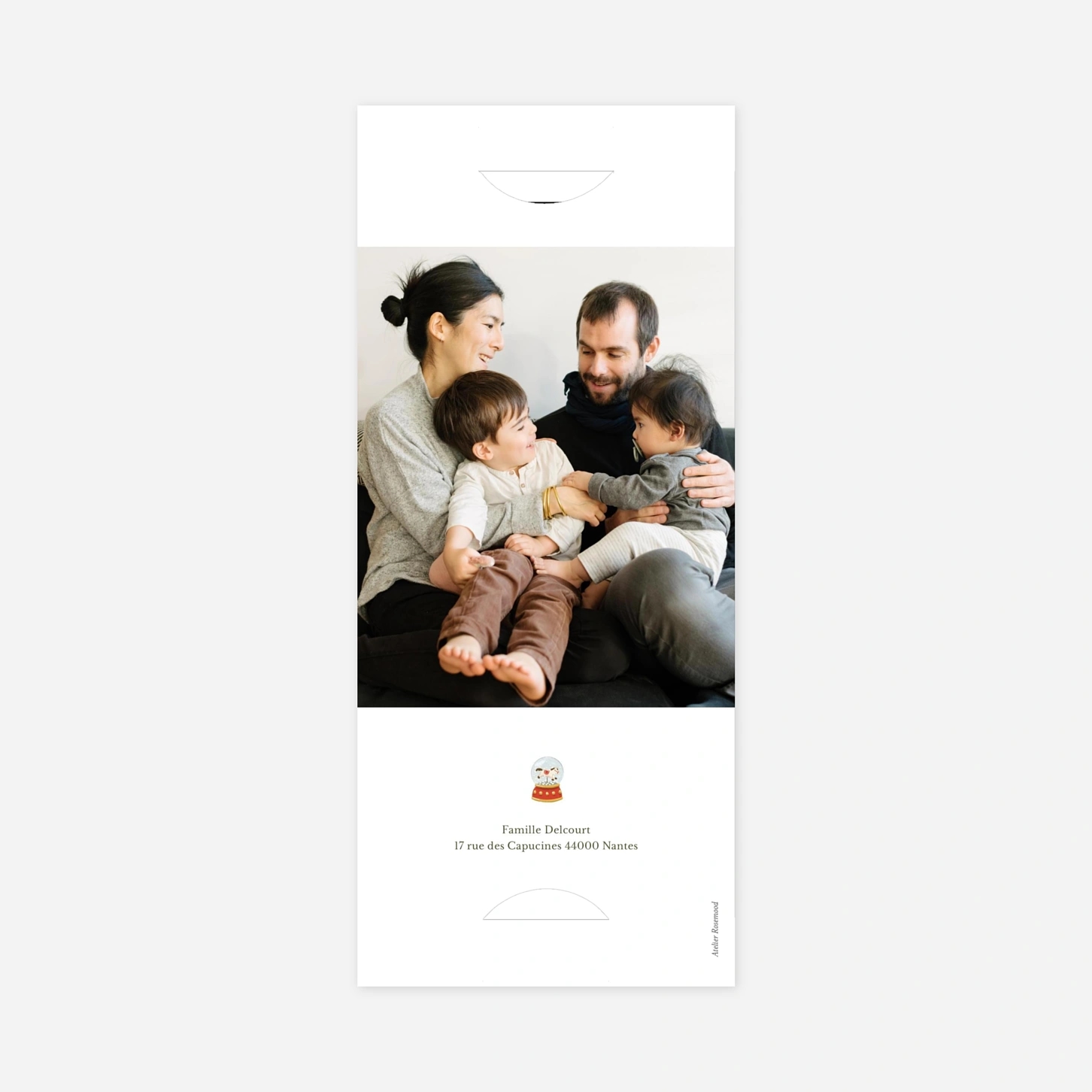 Carte de voeux En attendant Noël