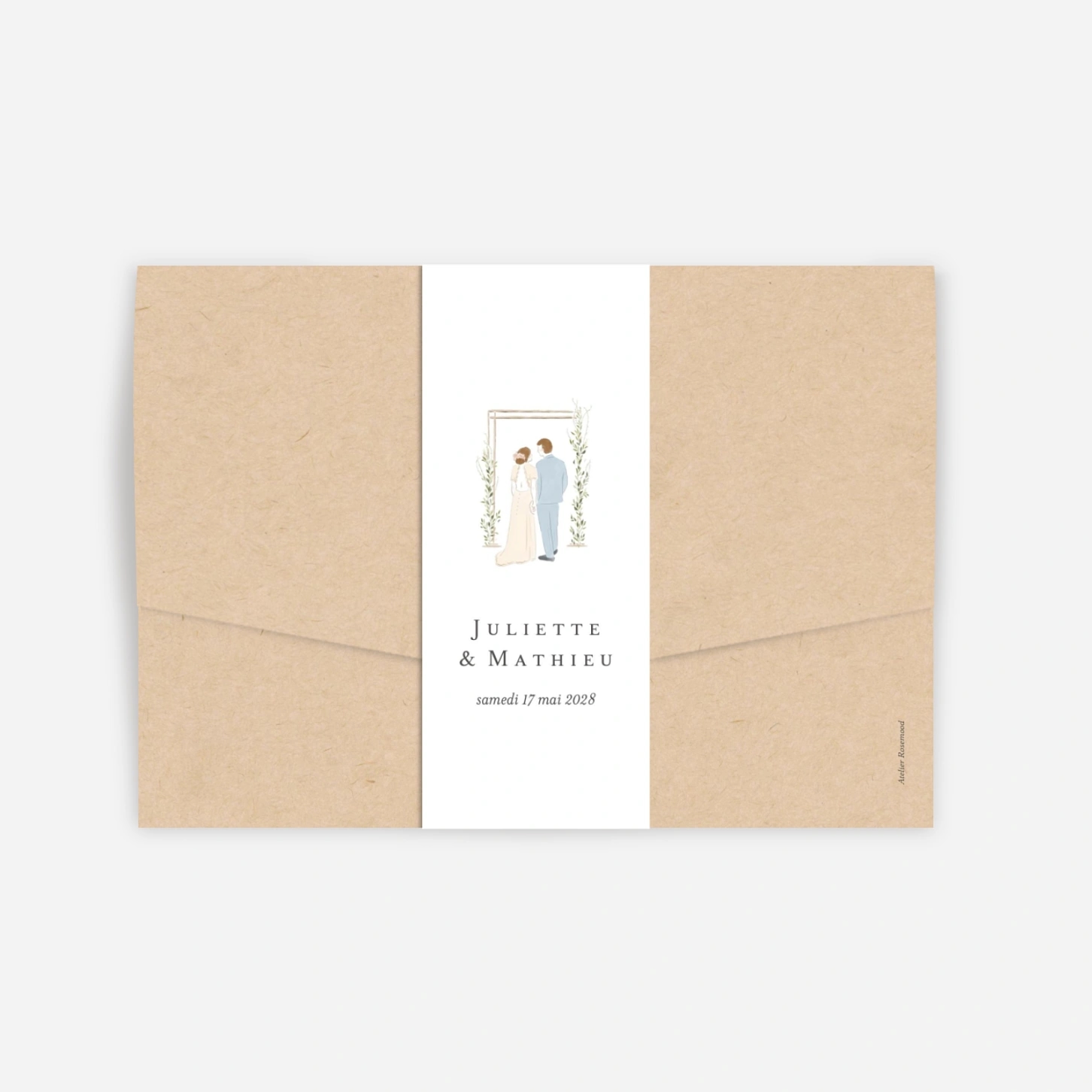 Faire-part mariage Écrin