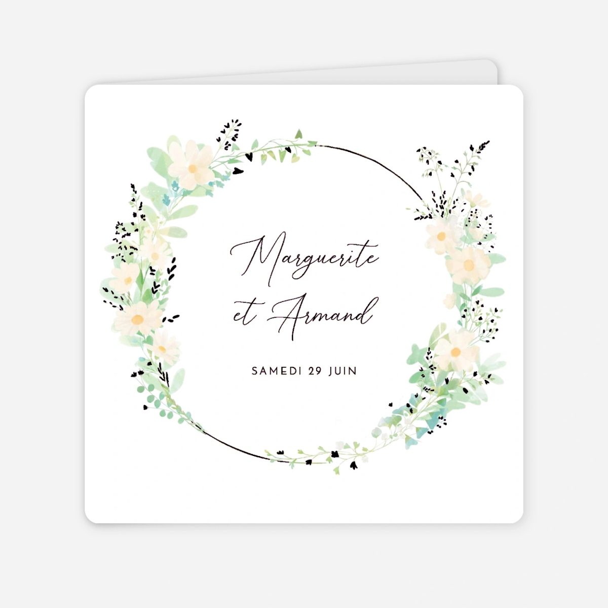 Faire-part mariage Éclat de cosmos