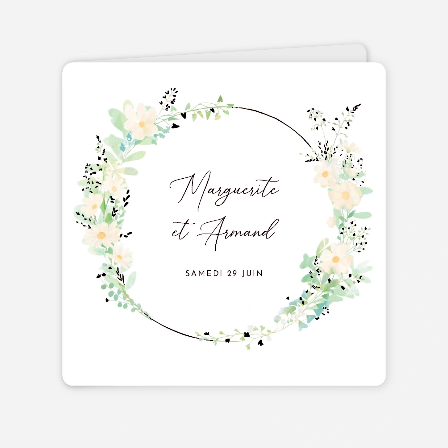 Faire-part mariage Éclat de cosmos