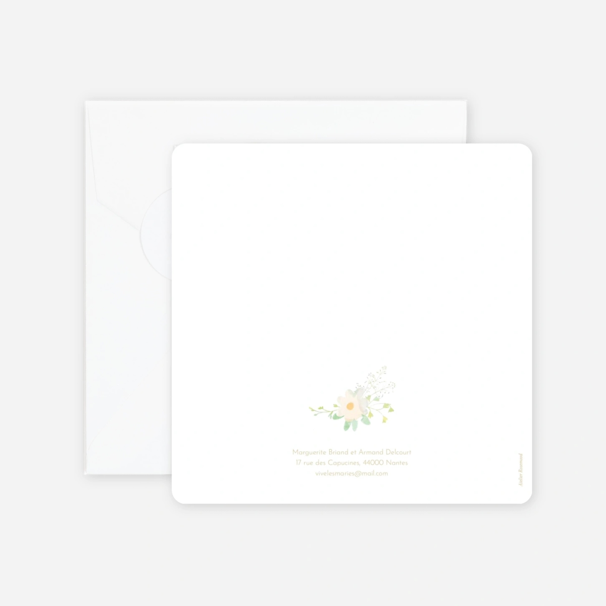 Faire-part mariage Éclat de cosmos