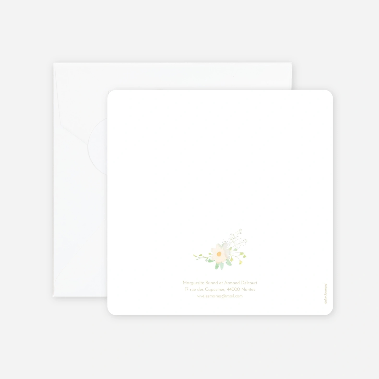 Faire-part mariage Éclat de cosmos