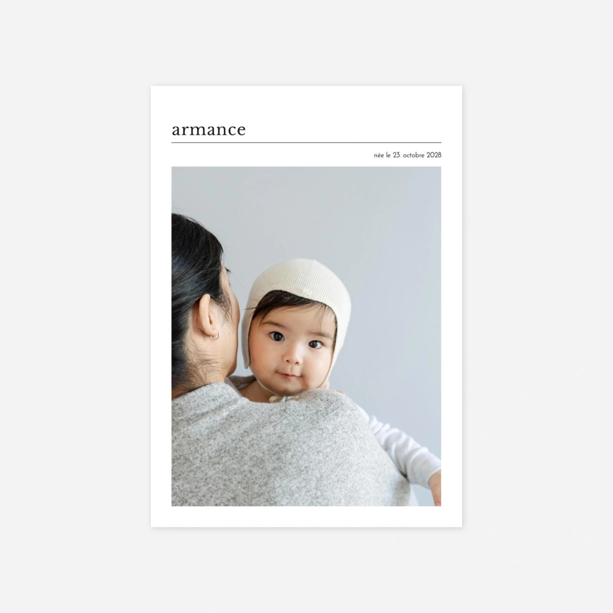 Faire-part naissance Édito