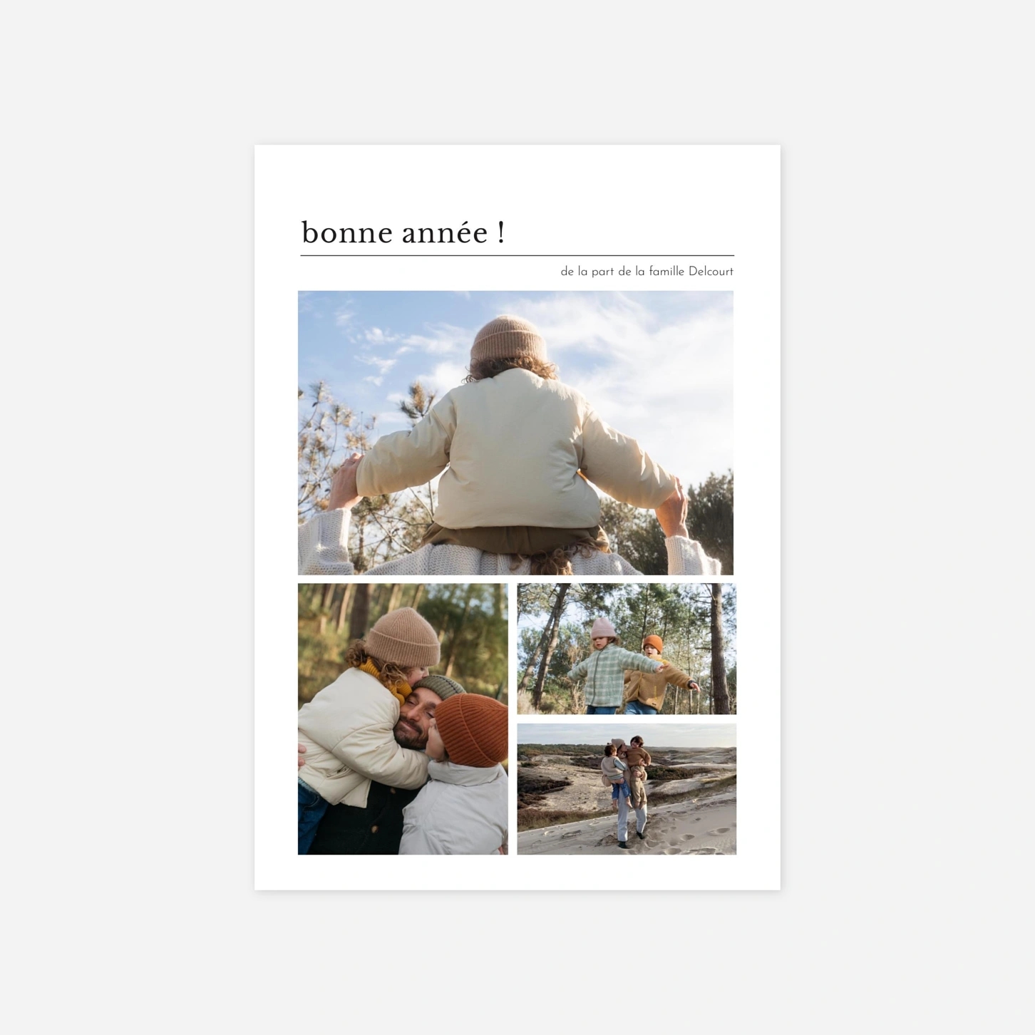 Carte de voeux Édito 4 photos