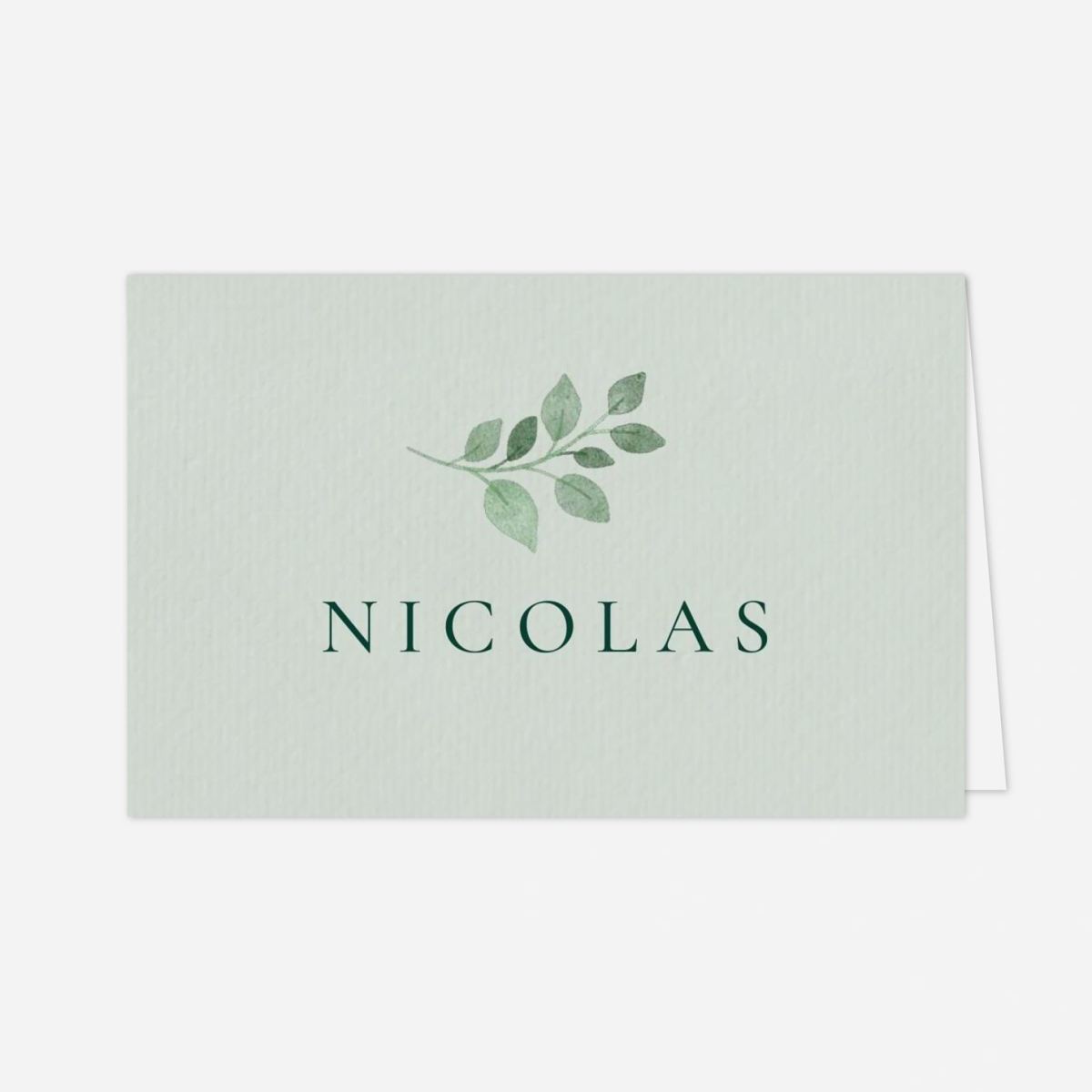 Marque-place mariage Jardin végétal