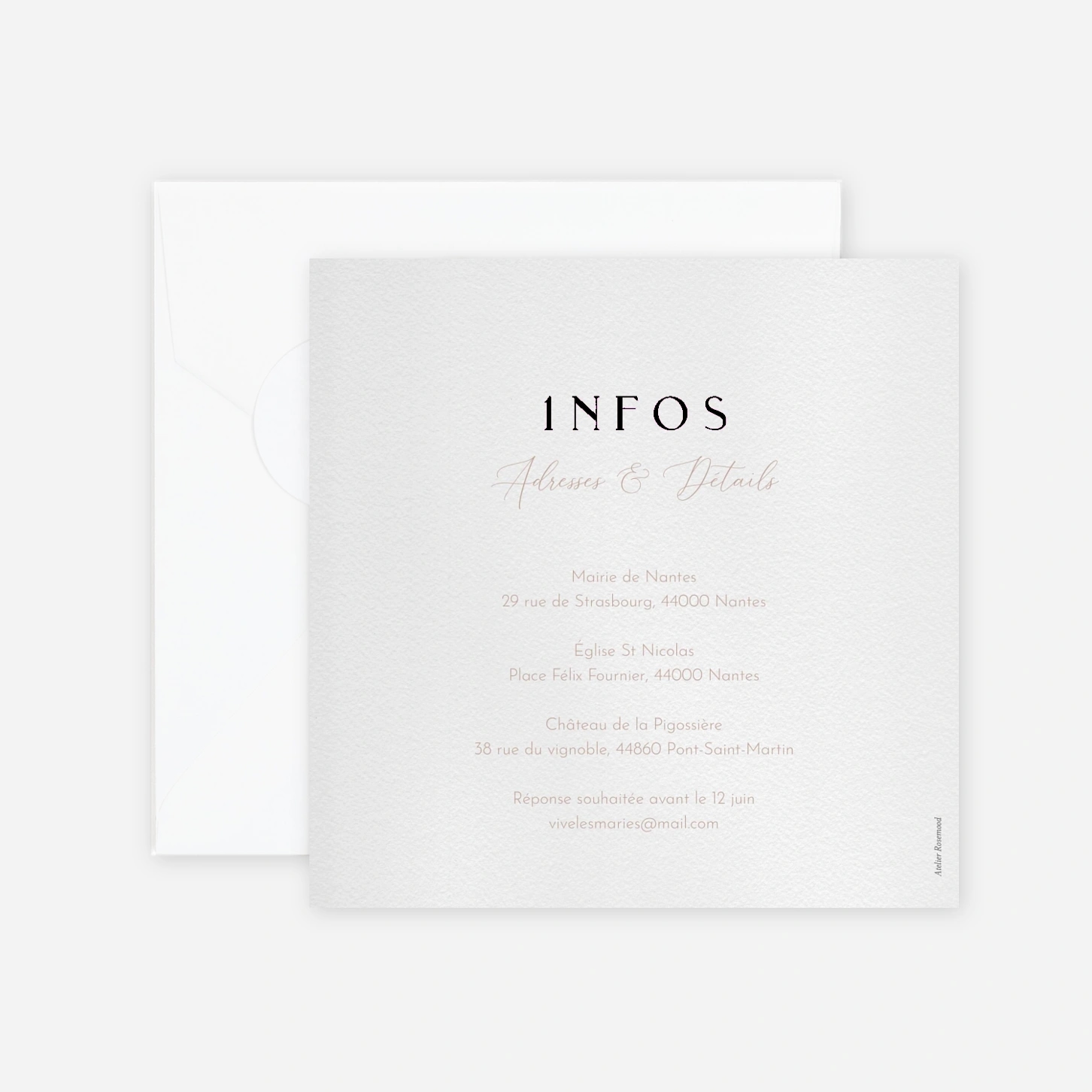 Faire-part mariage Enfin Nous