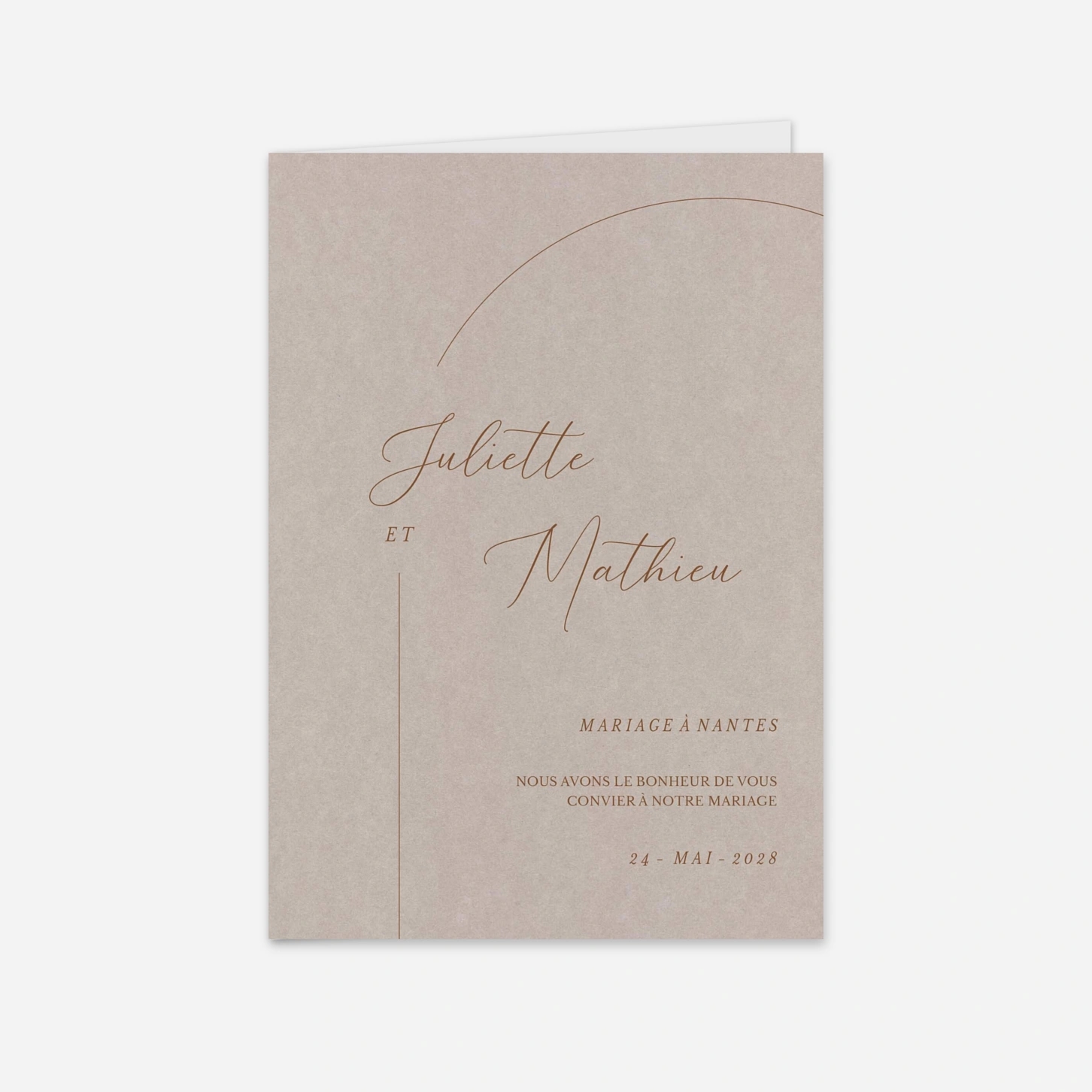 Faire-part mariage Élégance simple