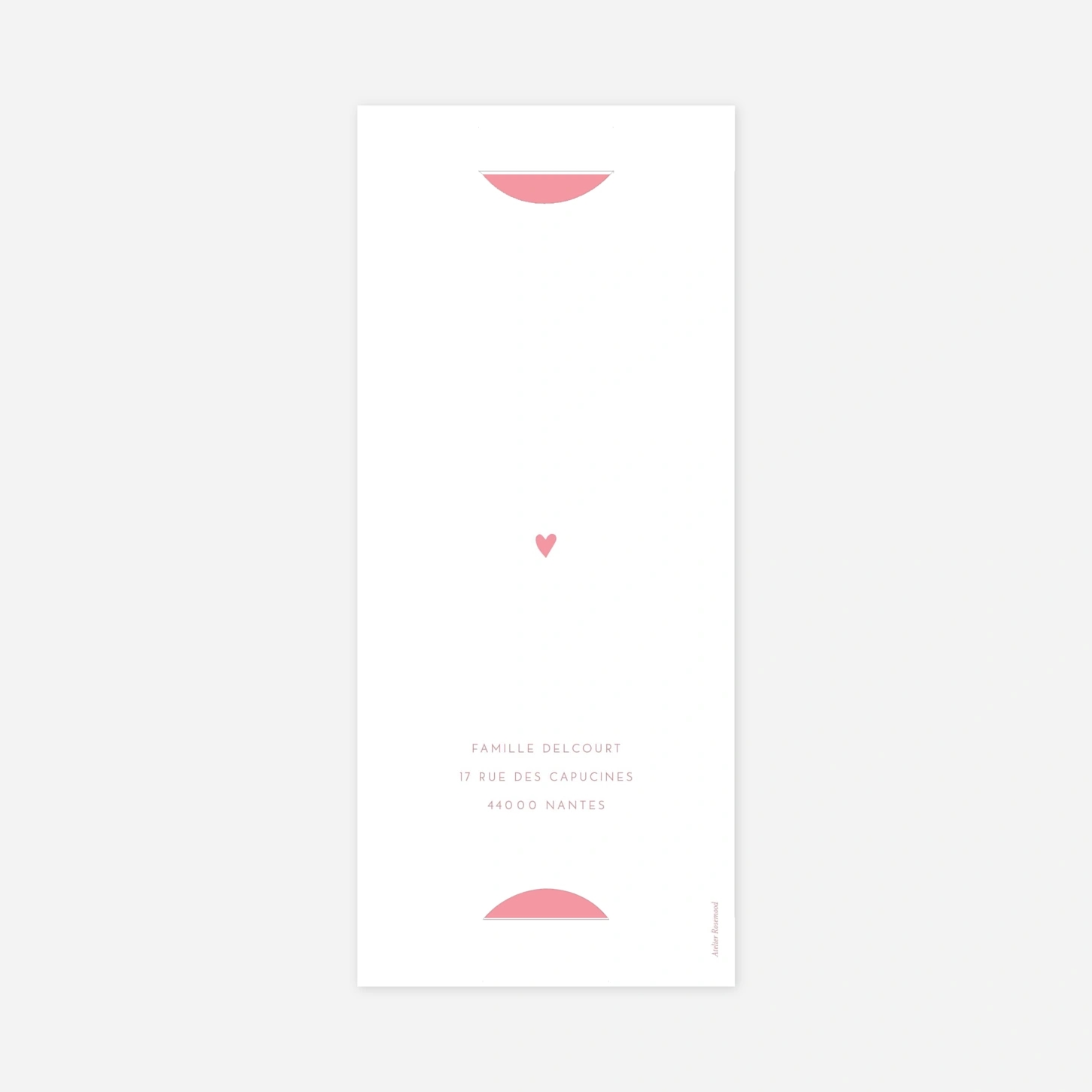 Invitation communion Élégant cœur