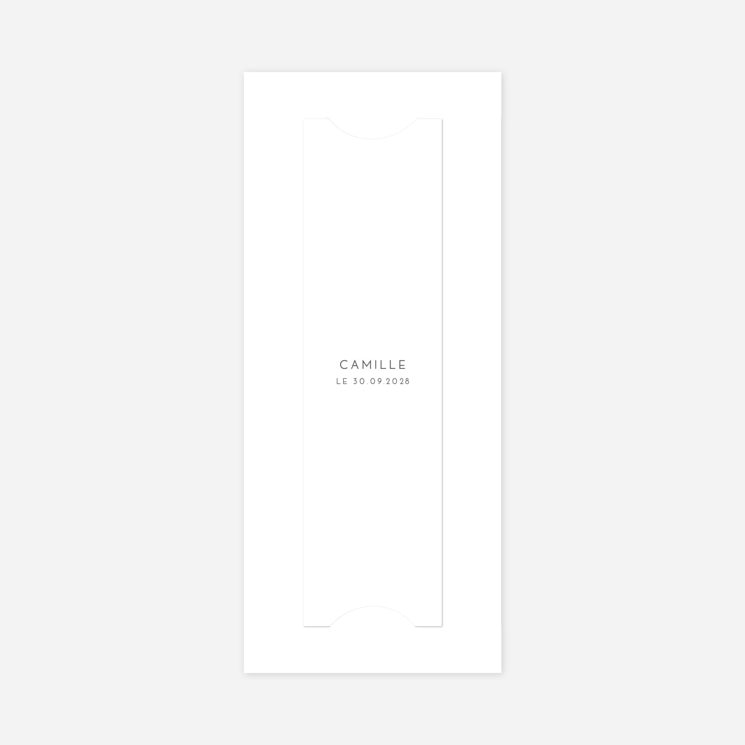 Carte remerciement naissance Élégant cœur