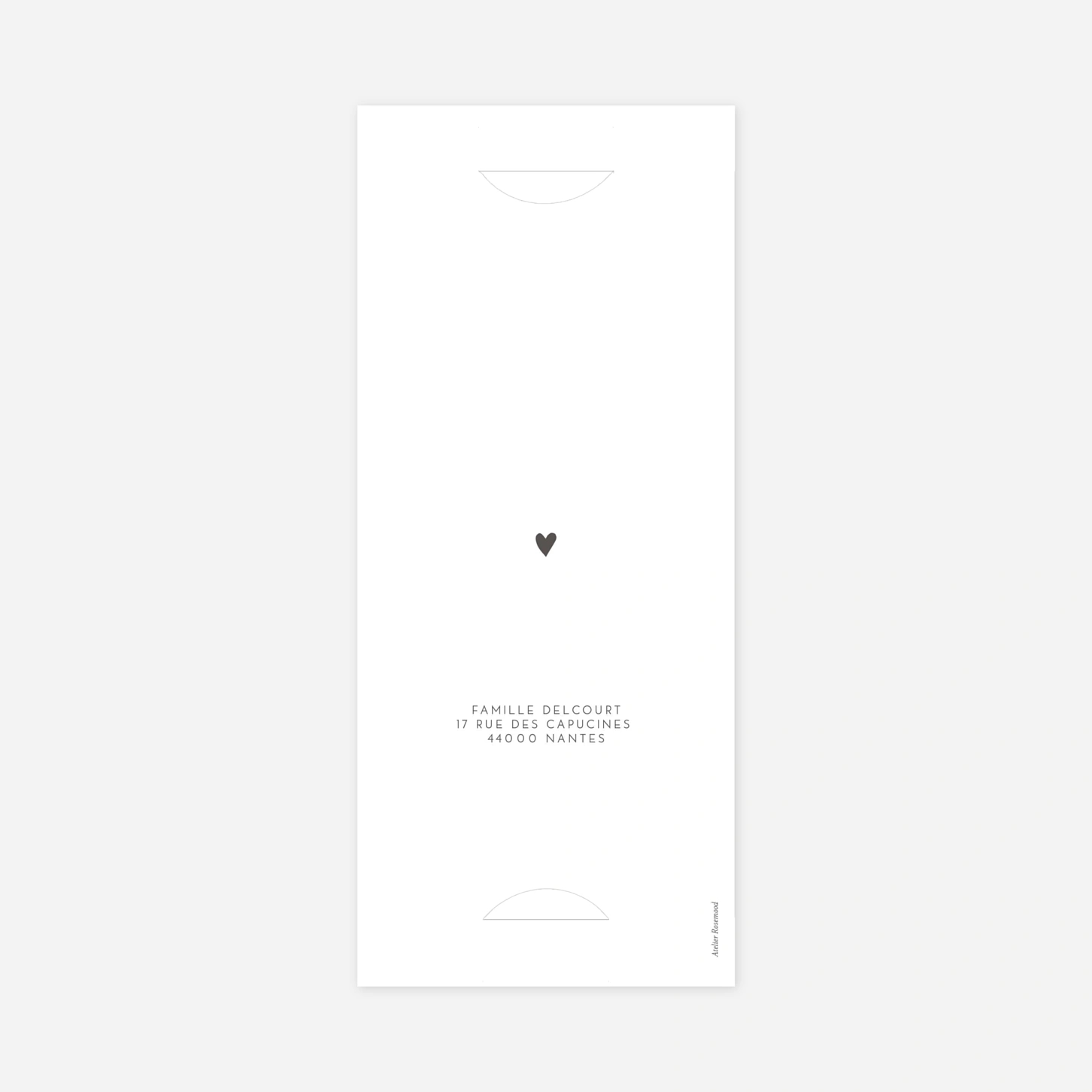 Faire-part naissance Élégant cœur