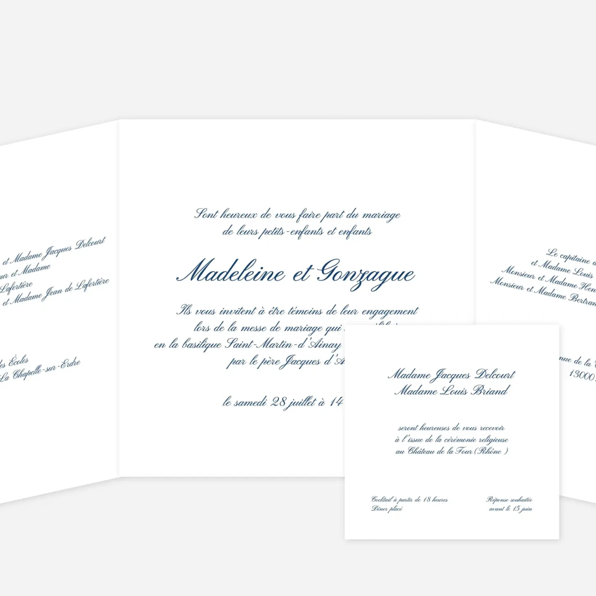 Faire-part mariage Élégante Aquarelle