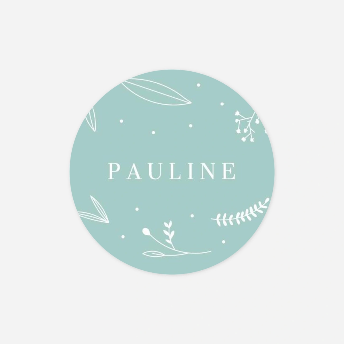 Stickers naissance Élégant feuillage