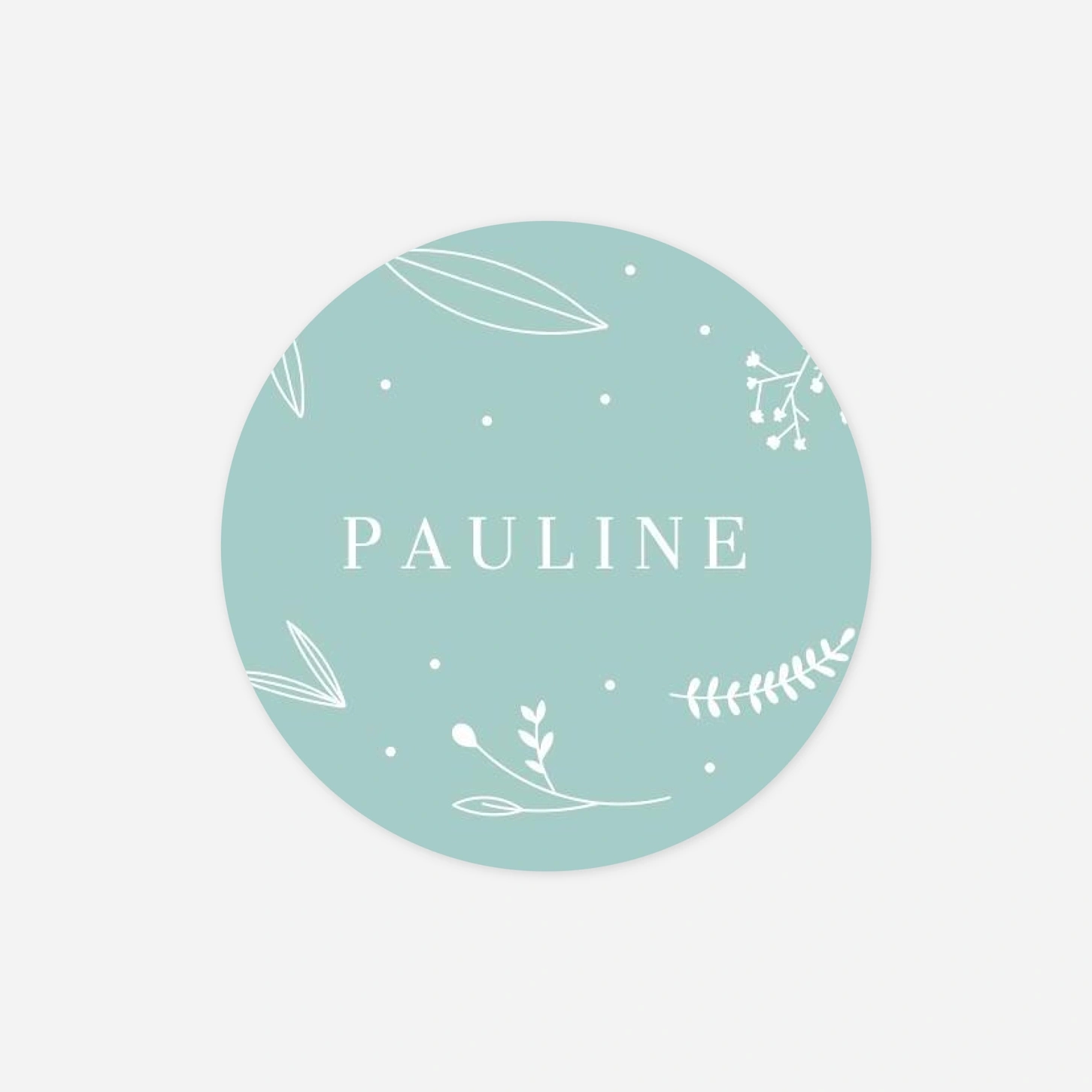 Stickers naissance Élégant feuillage