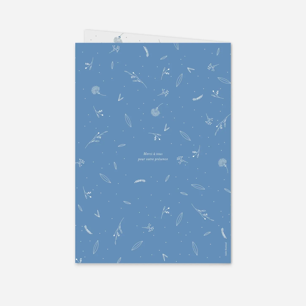 Livret de messe baptême Élégant feuillage