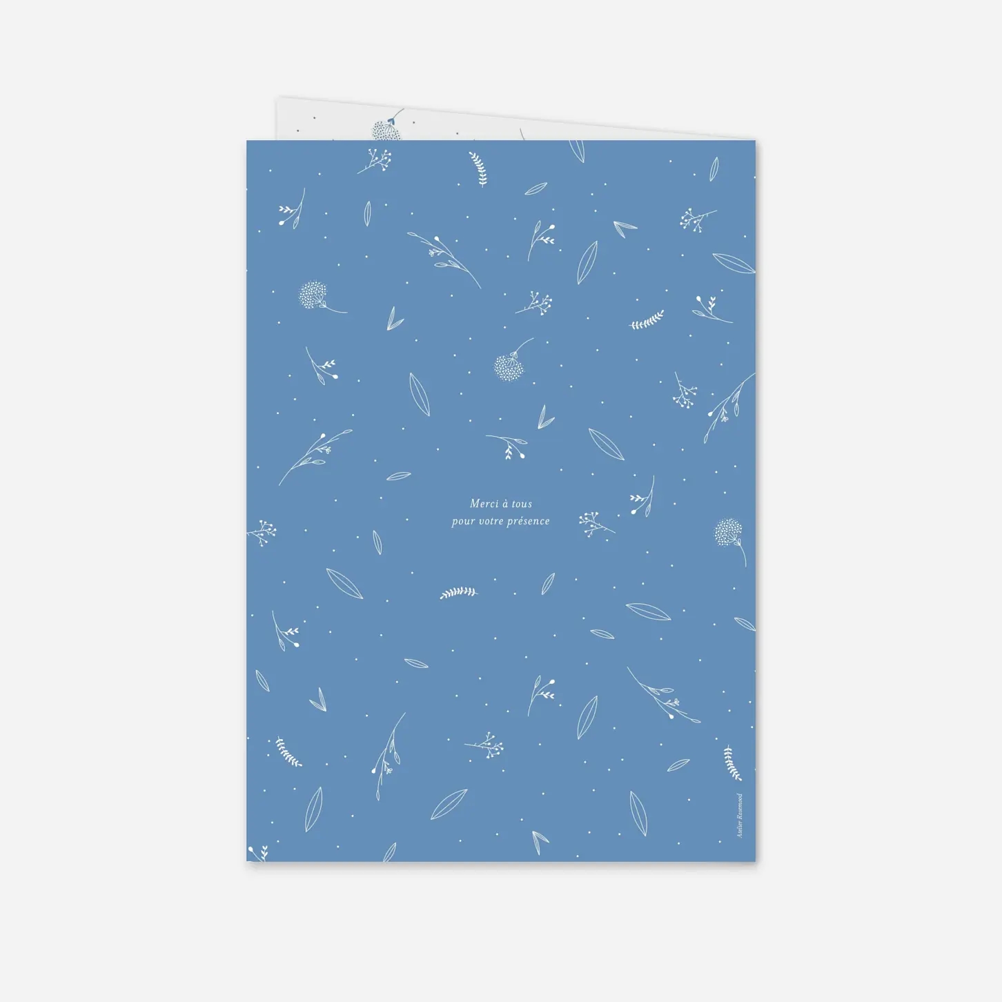 Livret de messe baptême Élégant feuillage