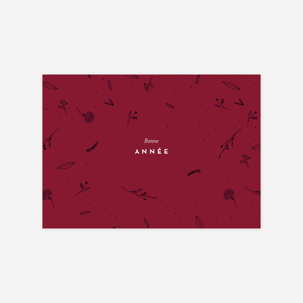 Carte de voeux Elegants feuillages