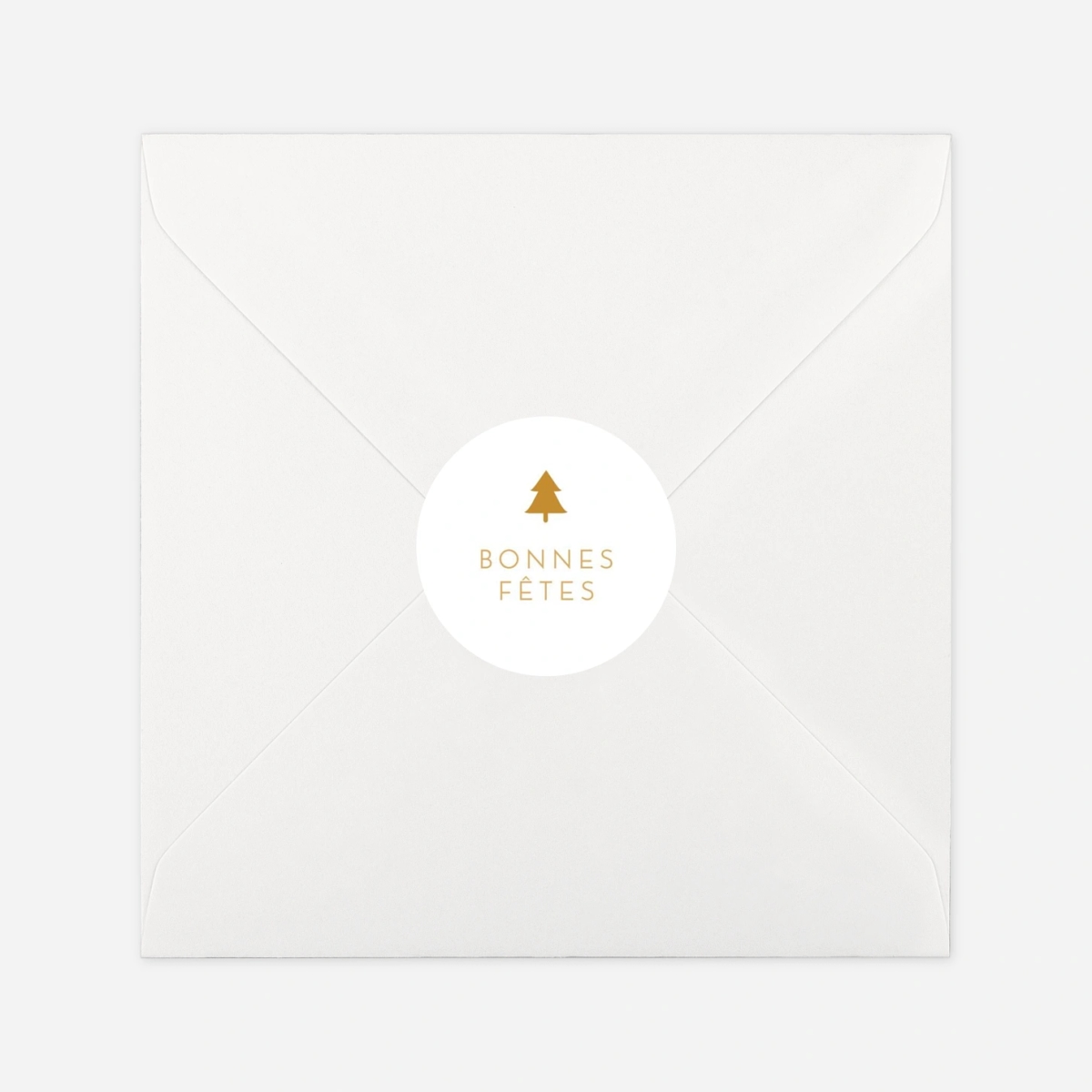 Étiquette cadeau Noël Élégant sapin