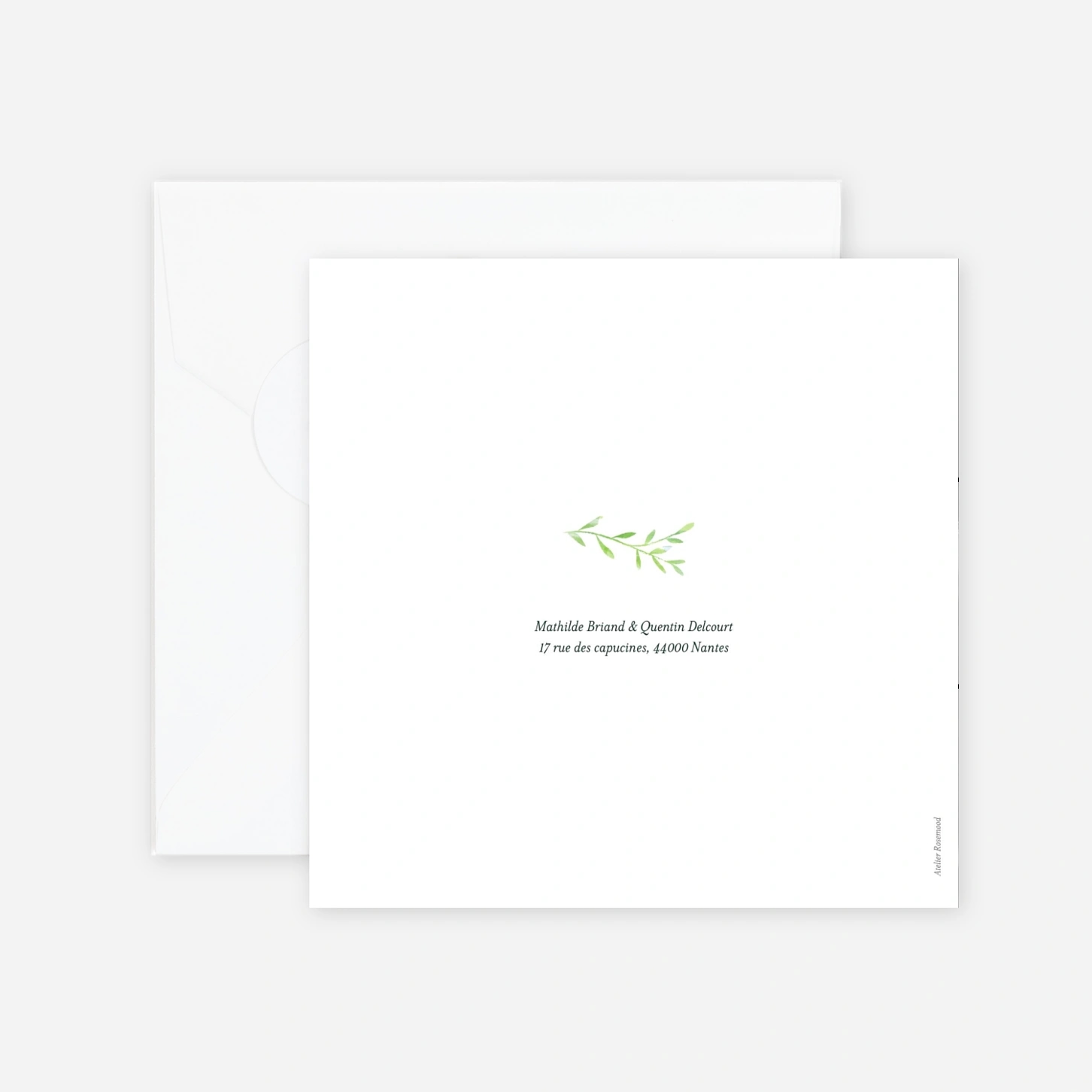 Carte de remerciements Enchanté