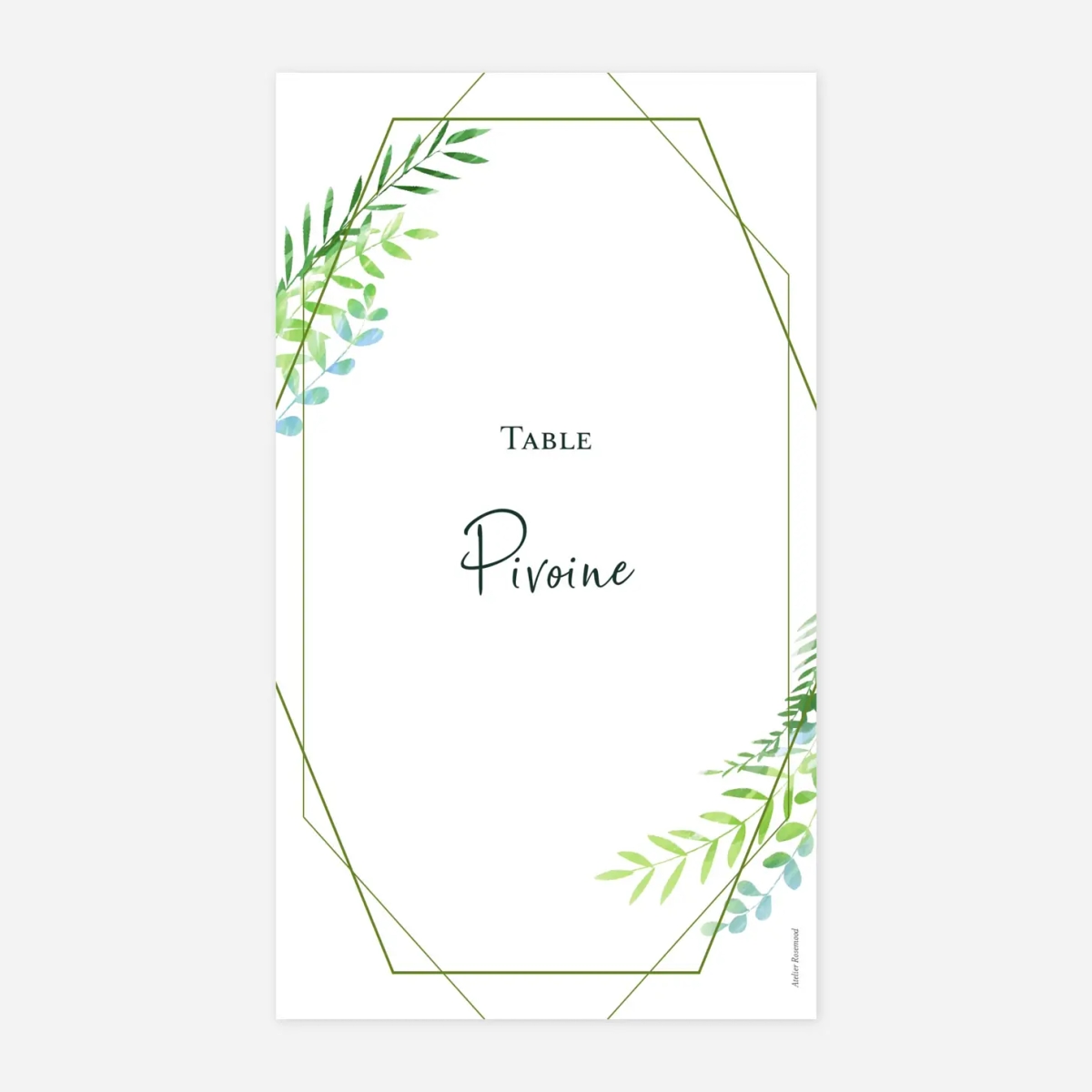 Marque-table mariage Enchanté